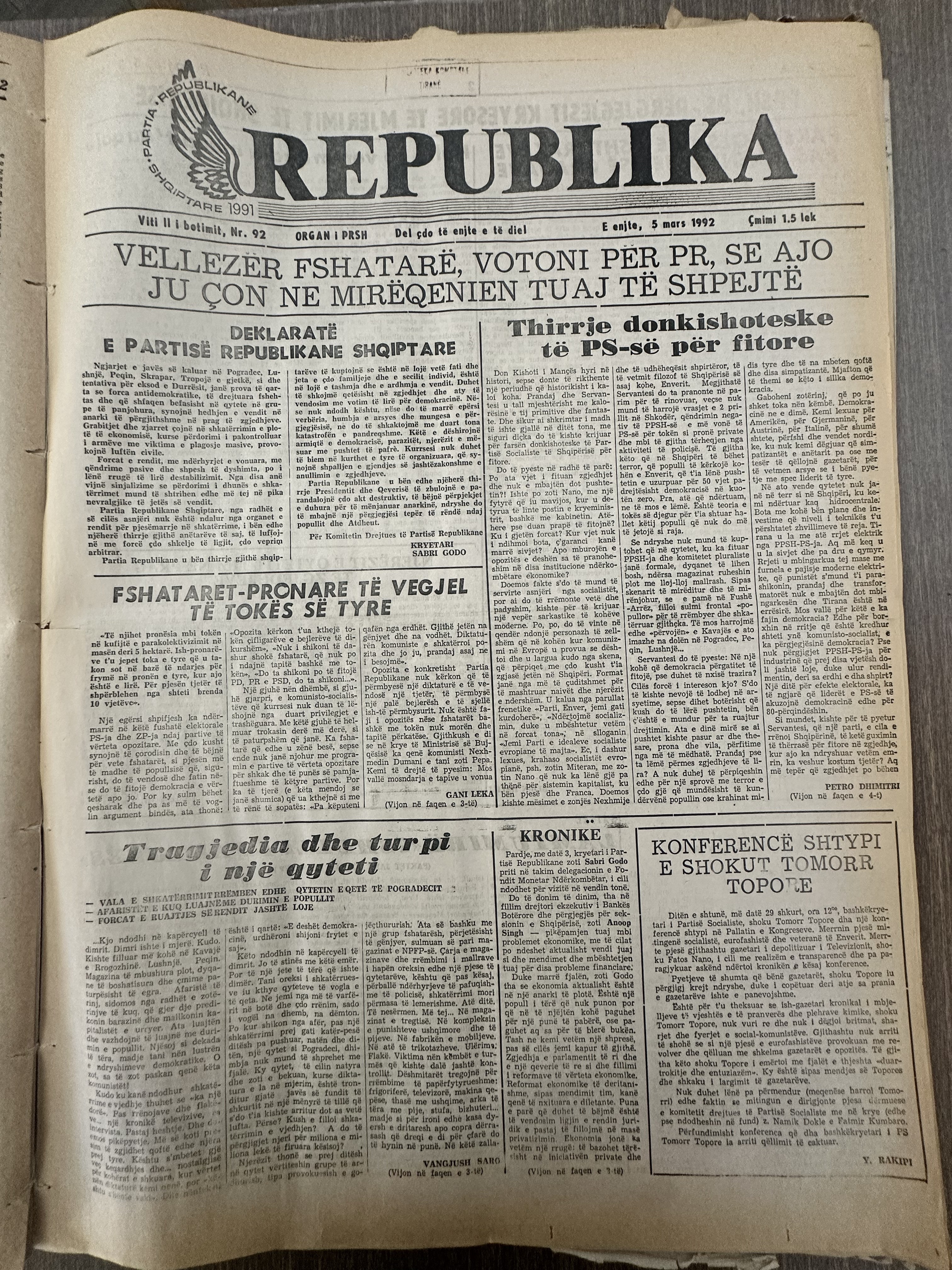 Original newspaper scan