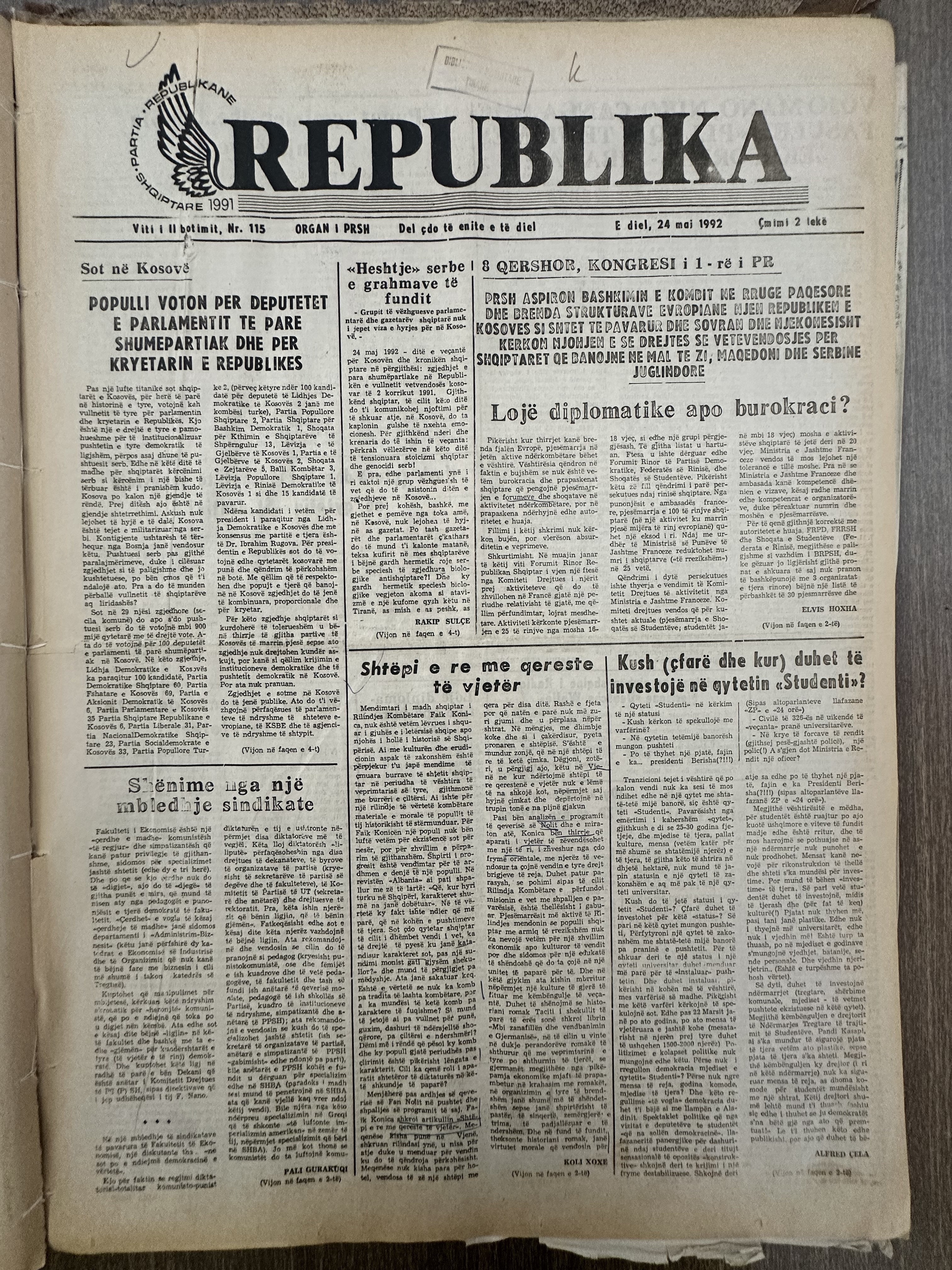 Original newspaper scan