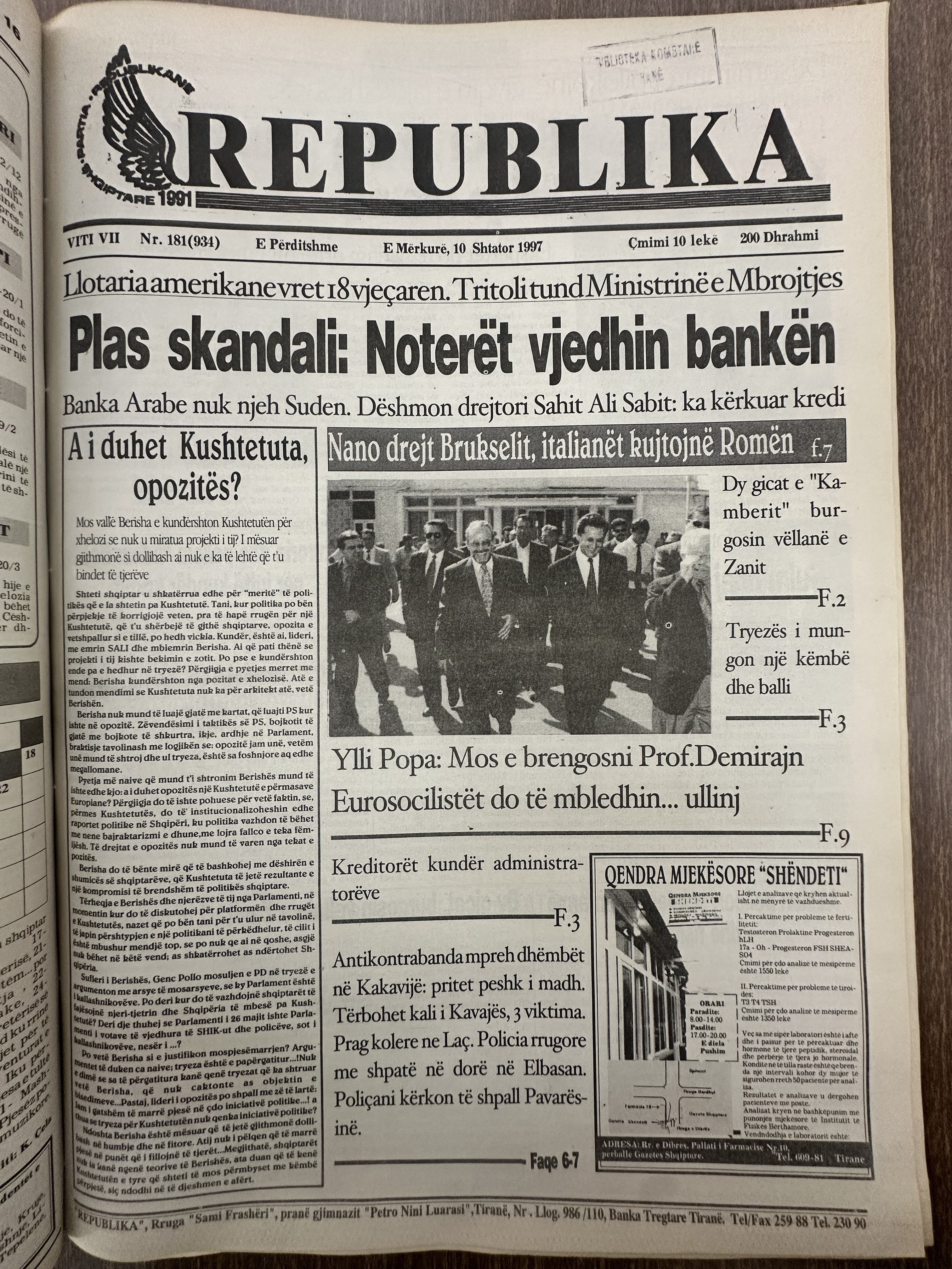 Original newspaper scan