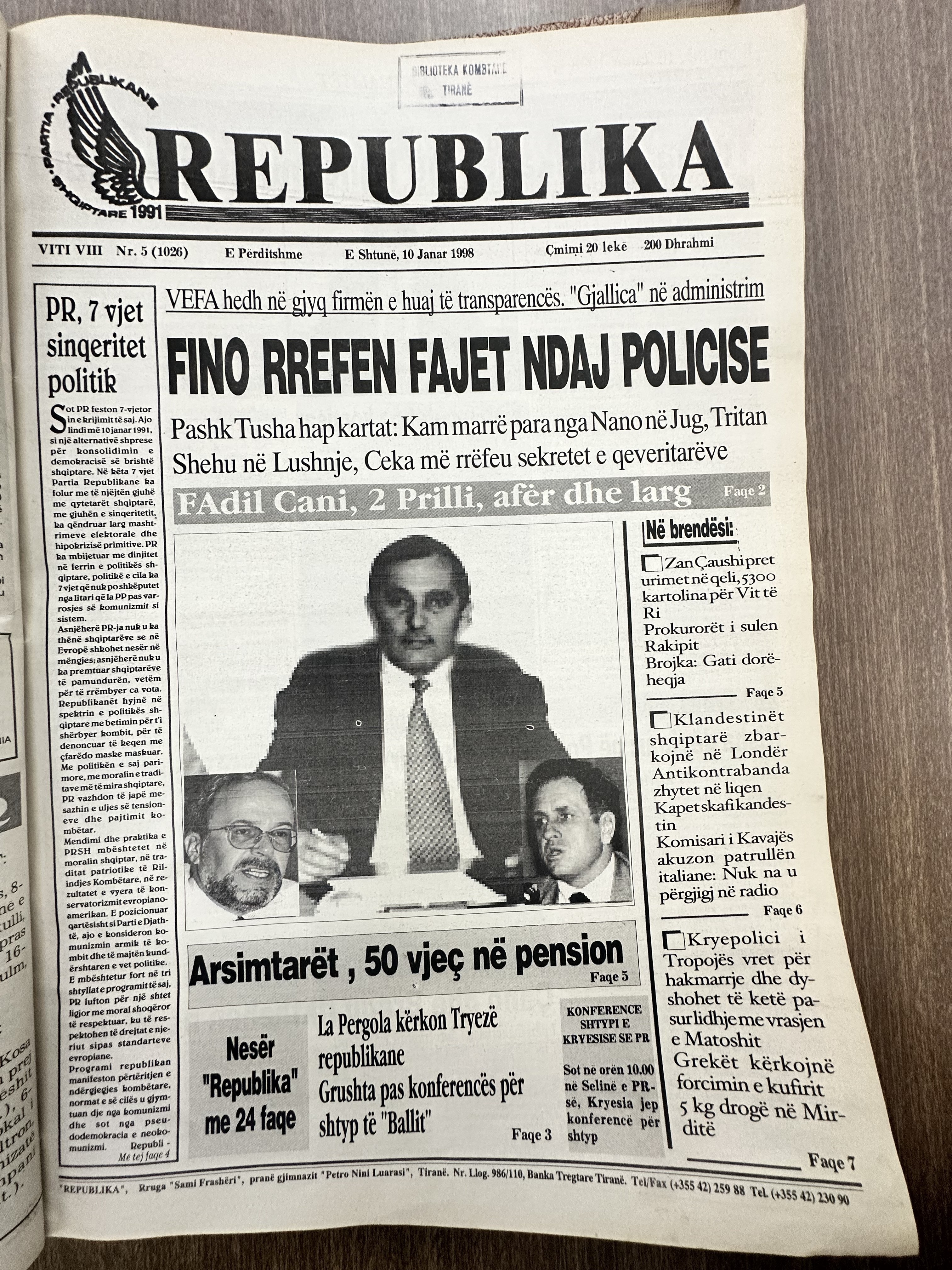 Original newspaper scan