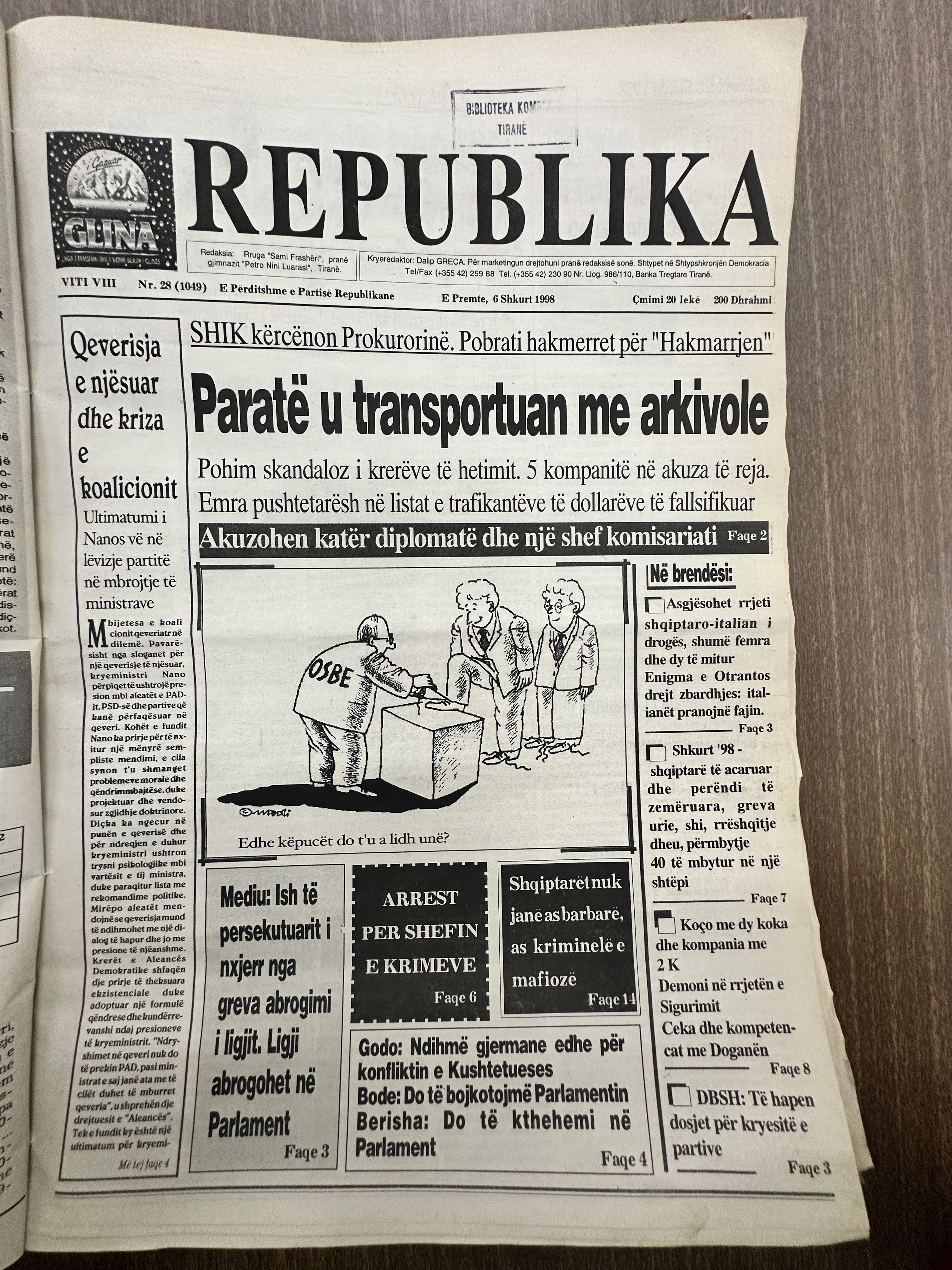 Original newspaper scan