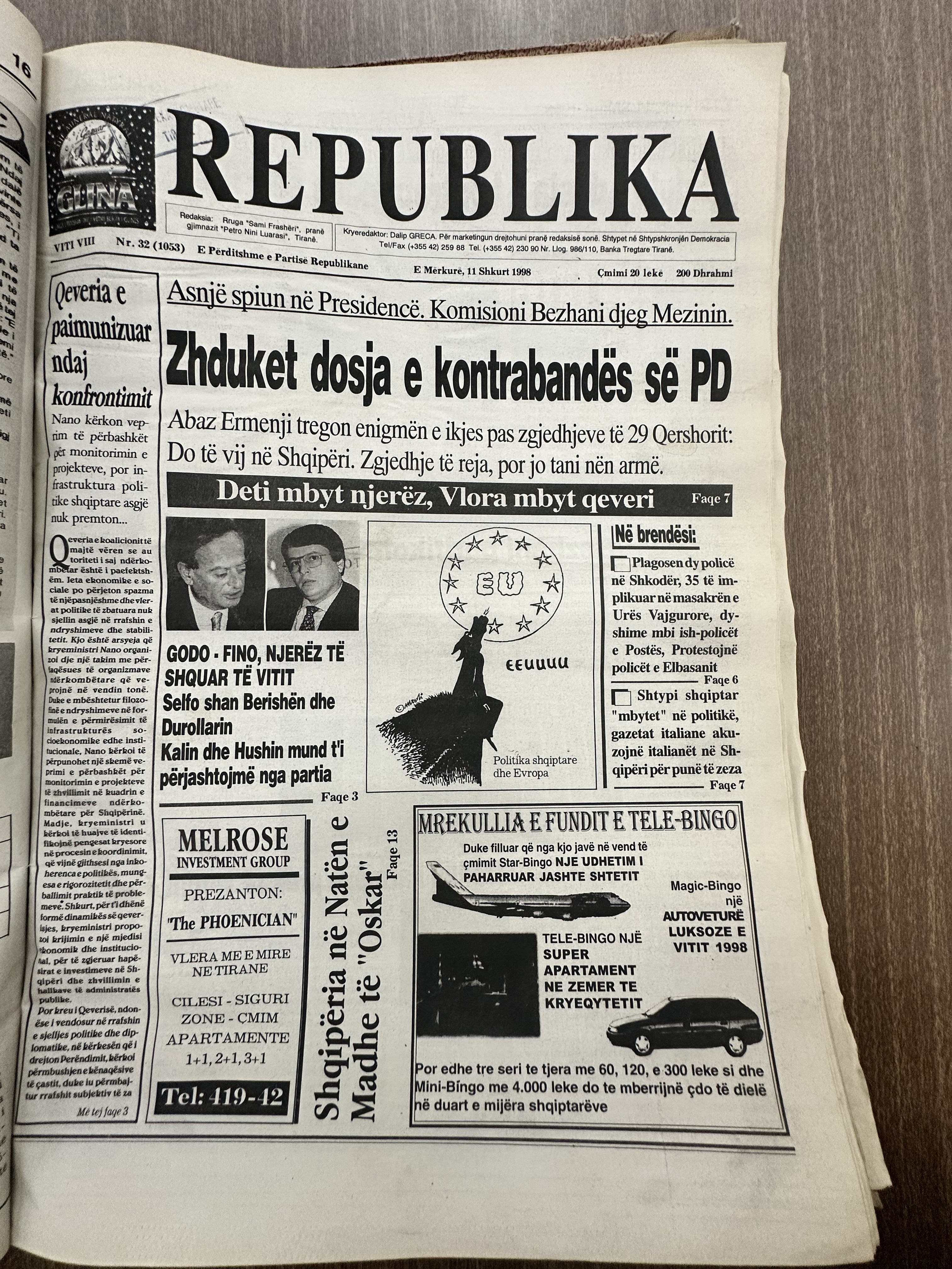 Original newspaper scan