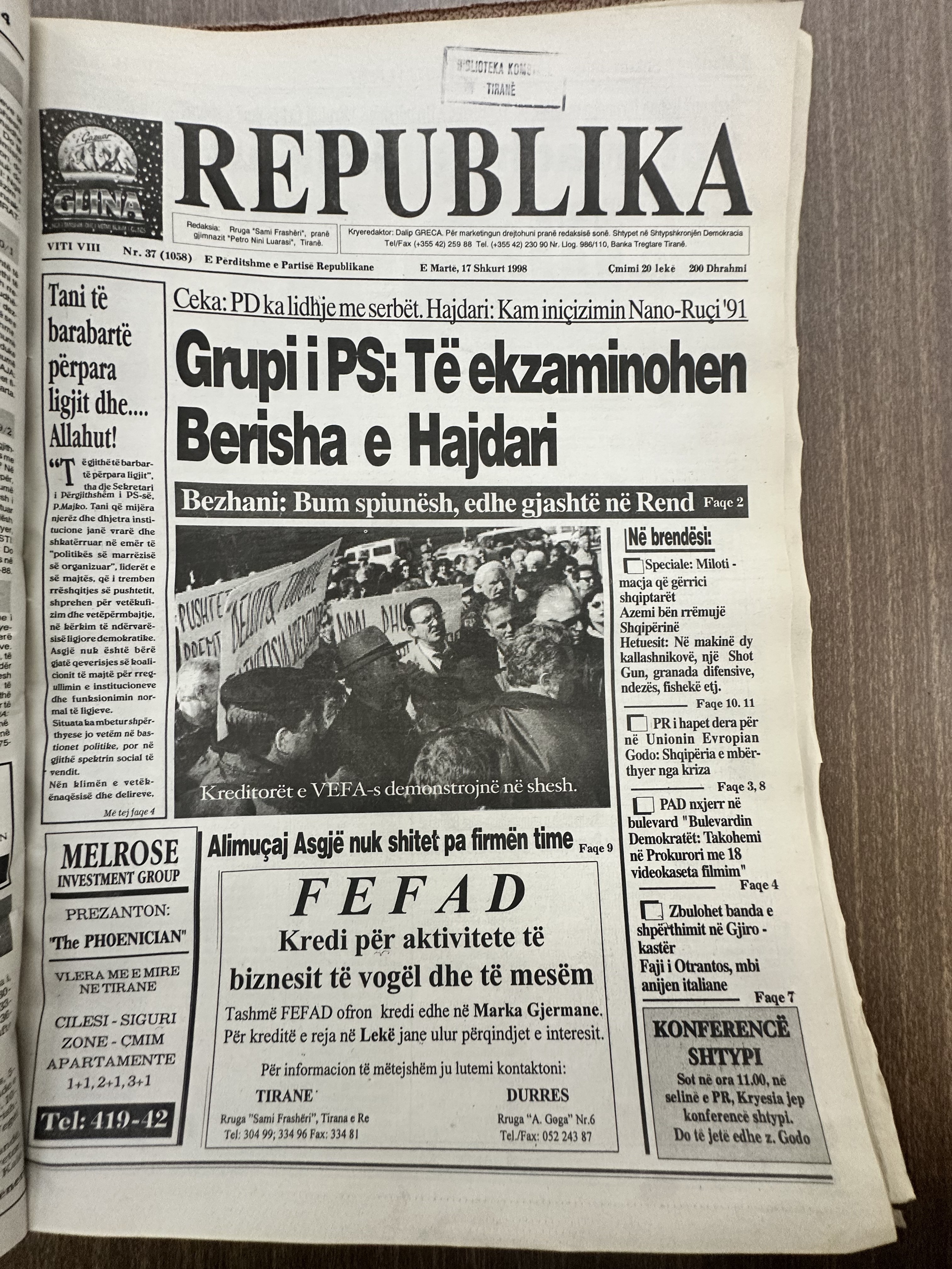 Original newspaper scan