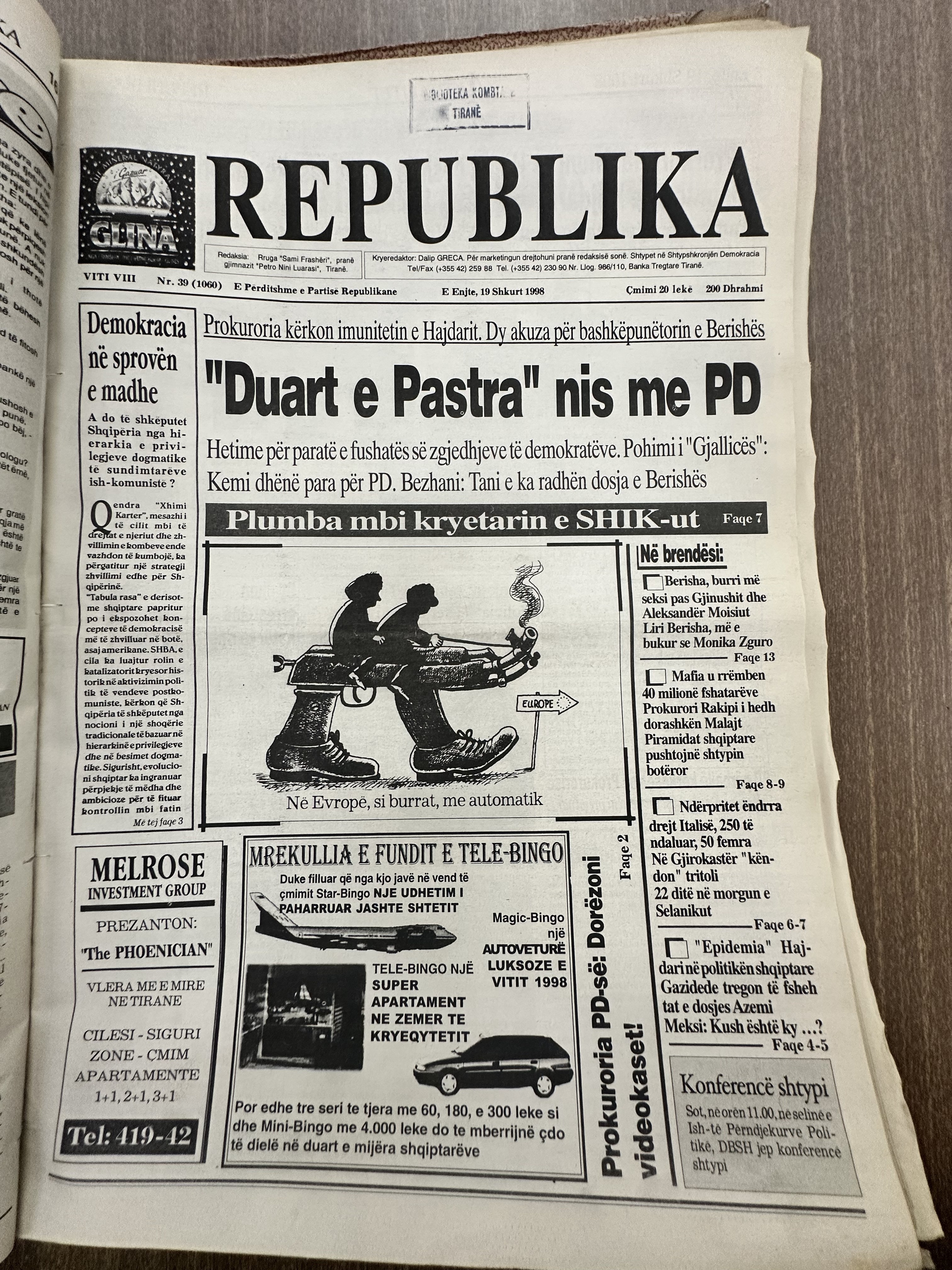 Original newspaper scan