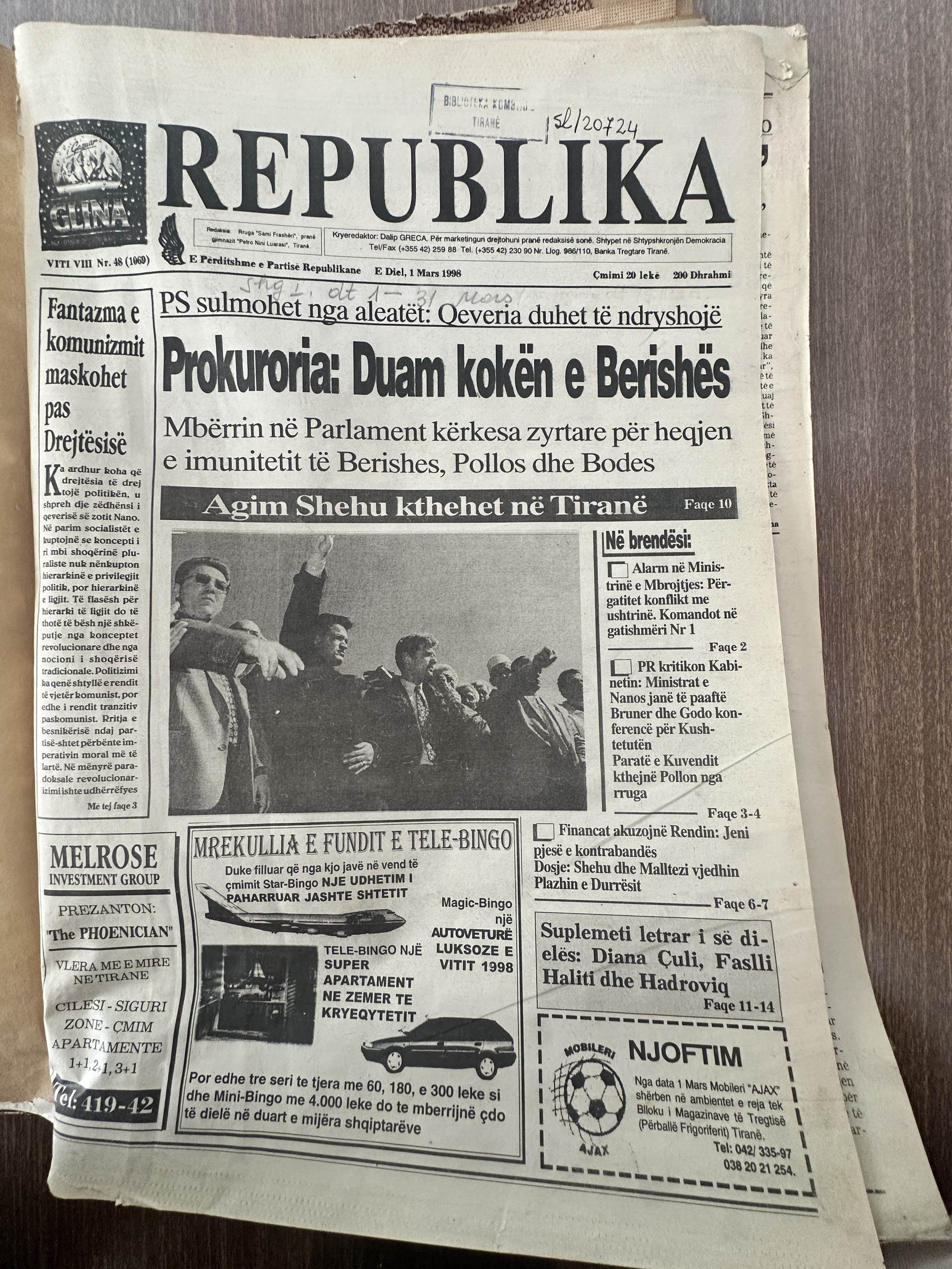 Original newspaper scan