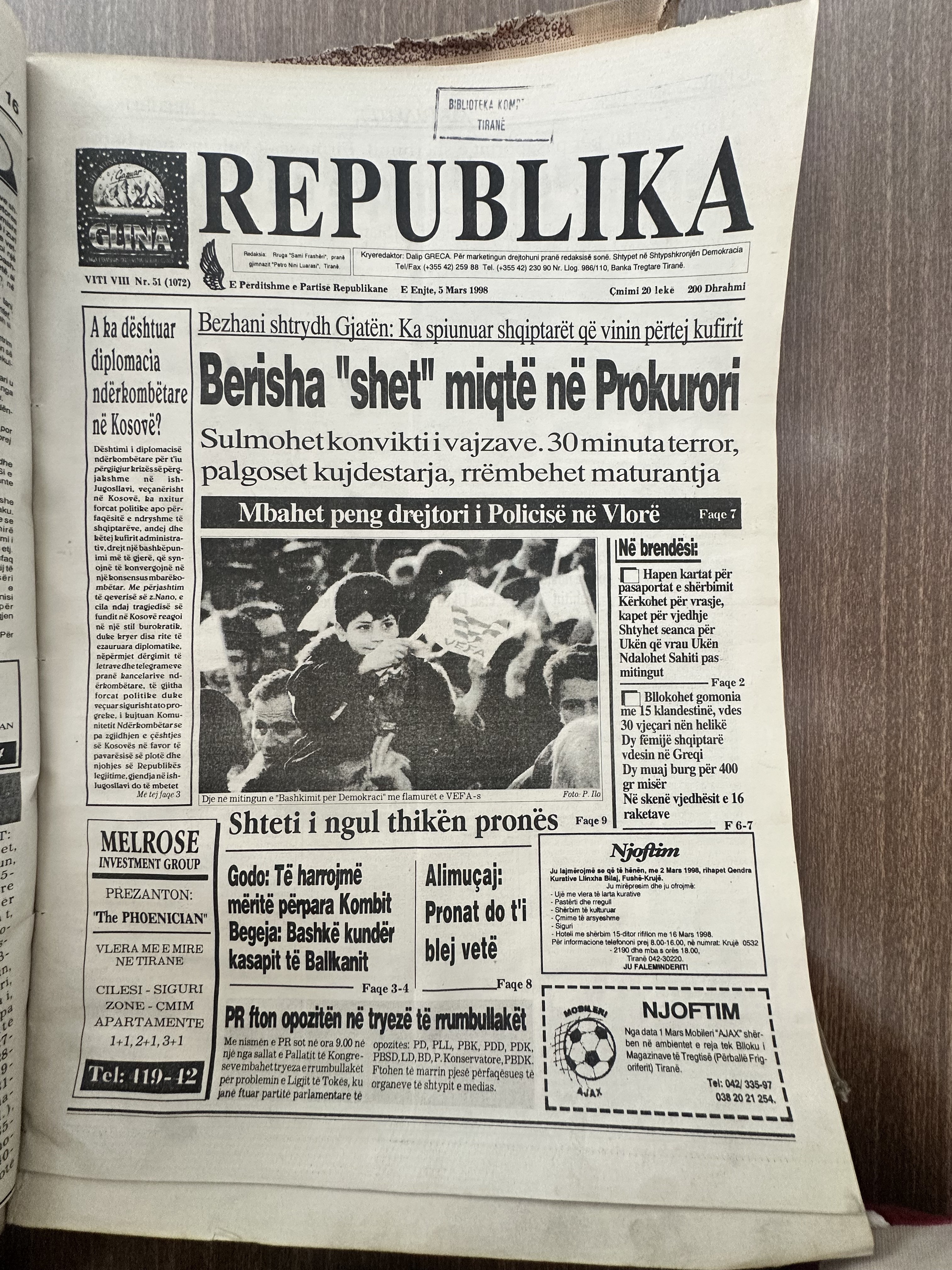 Original newspaper scan