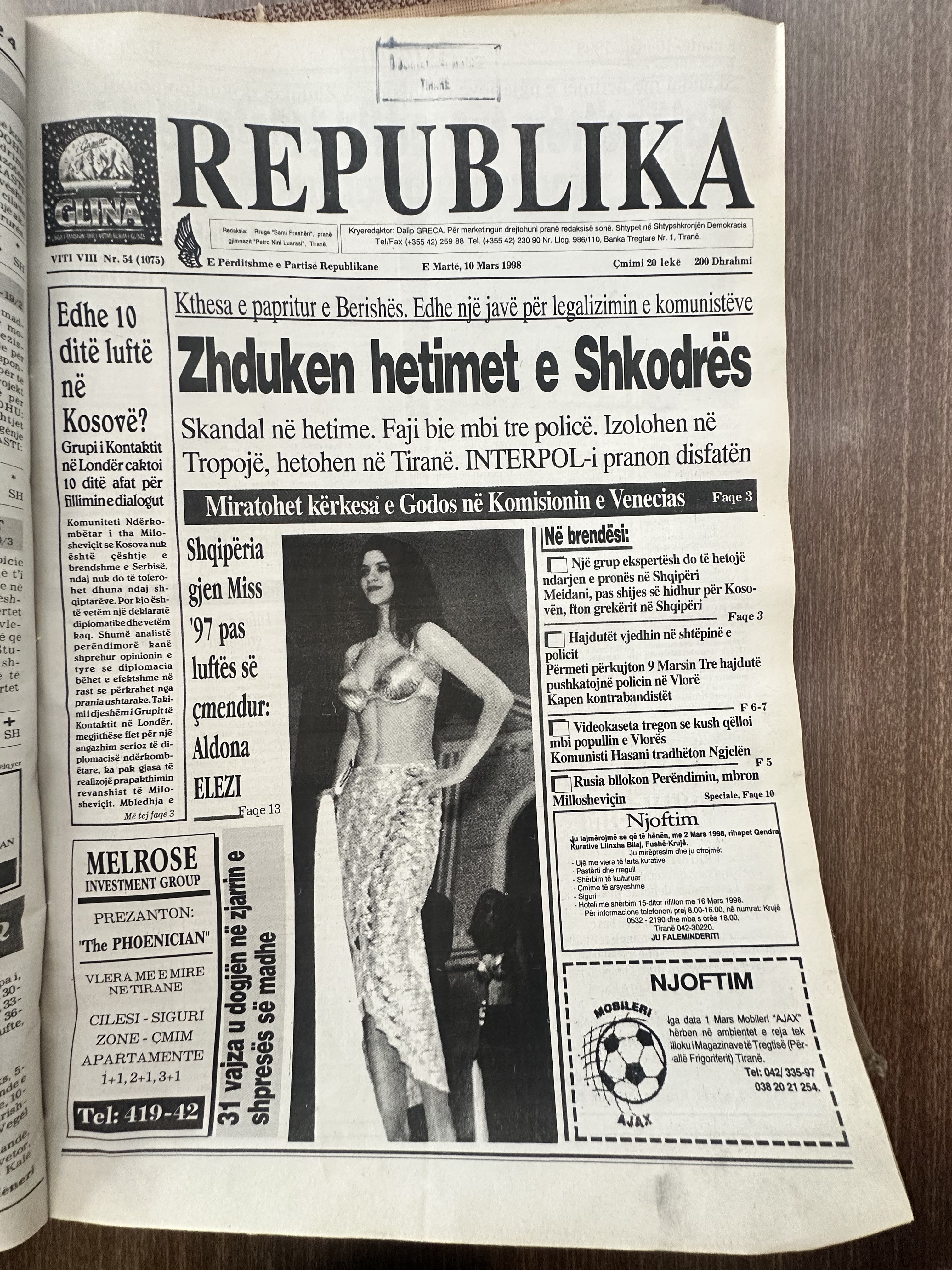 Original newspaper scan