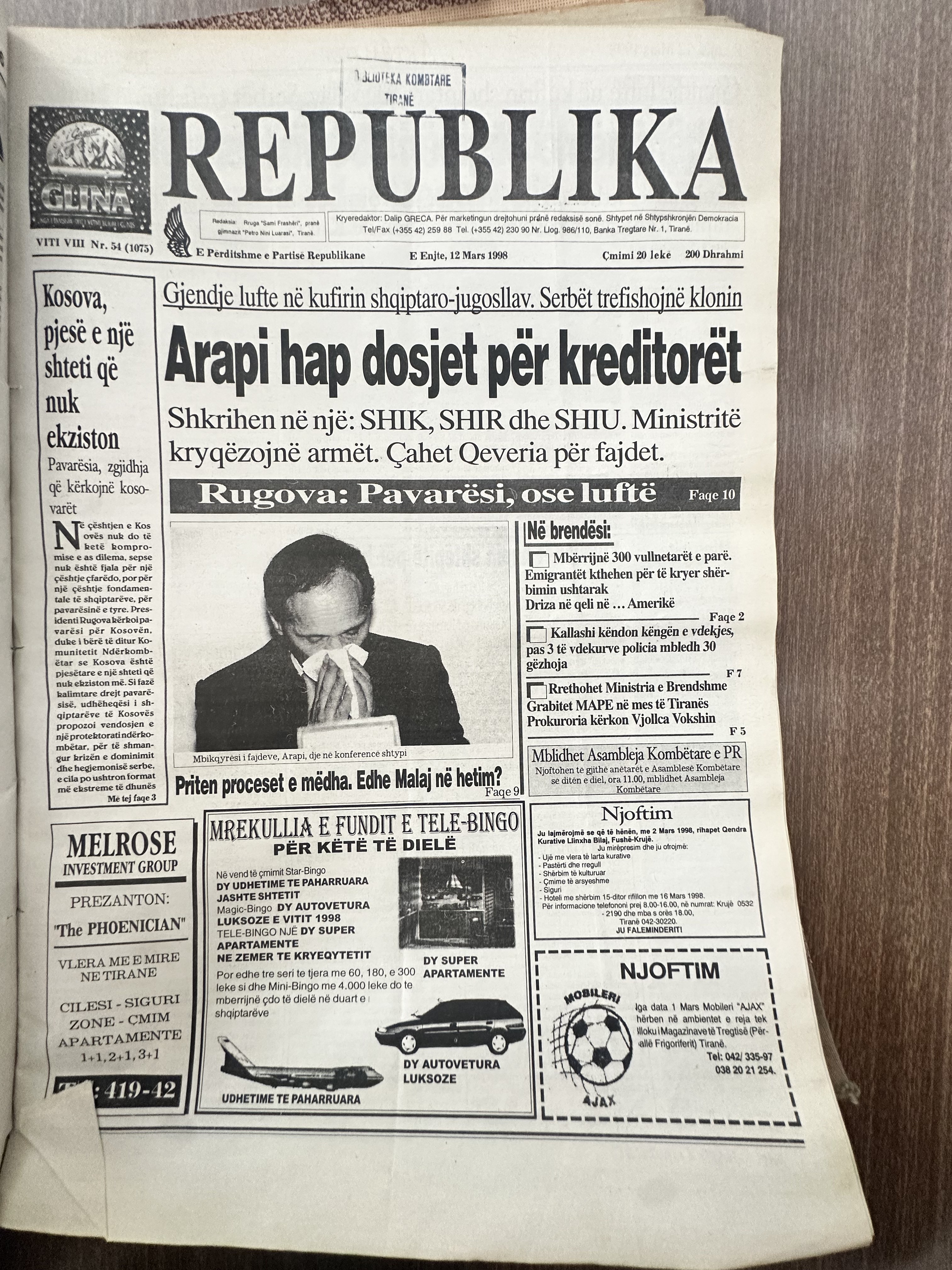 Original newspaper scan