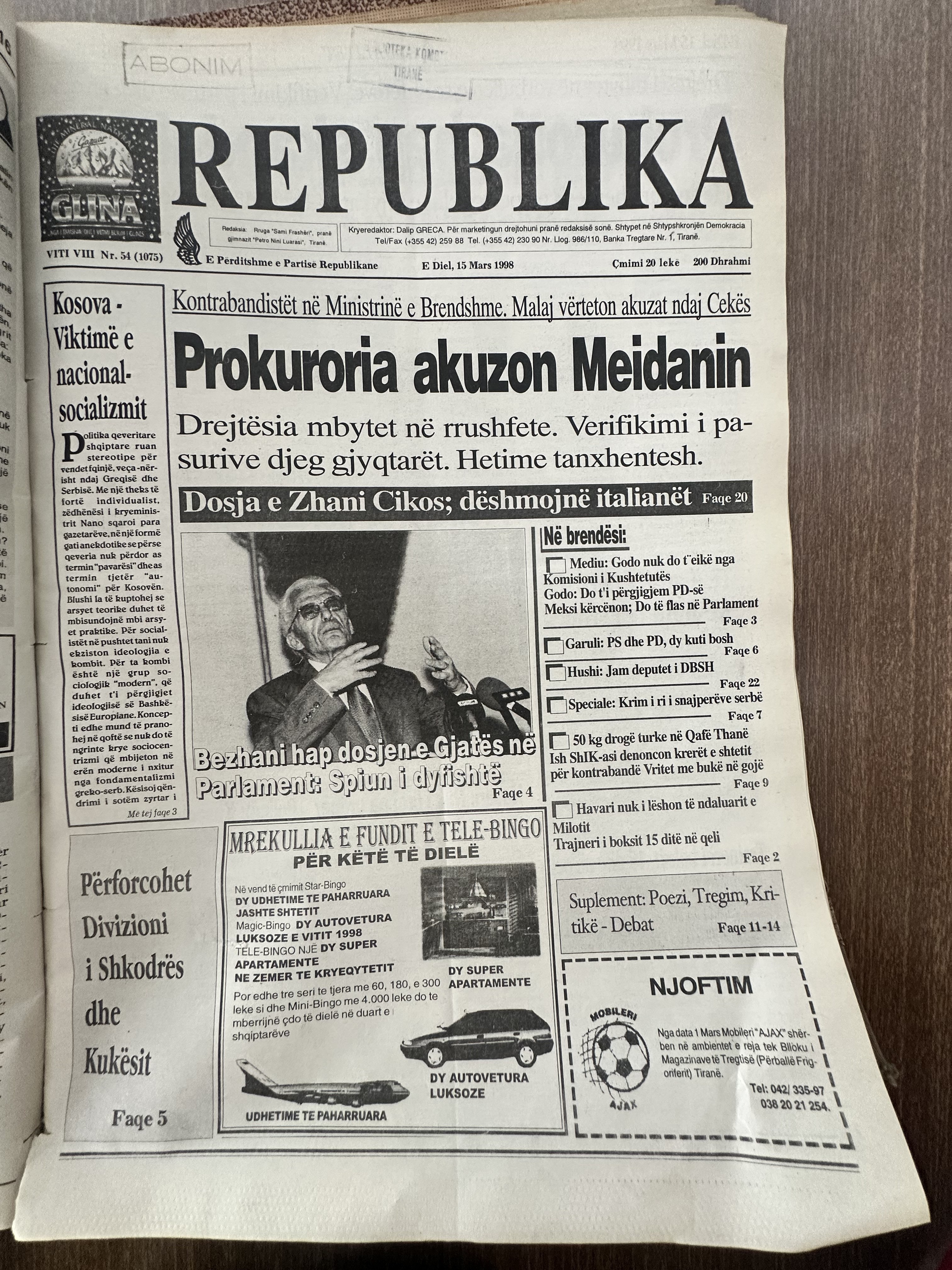 Original newspaper scan