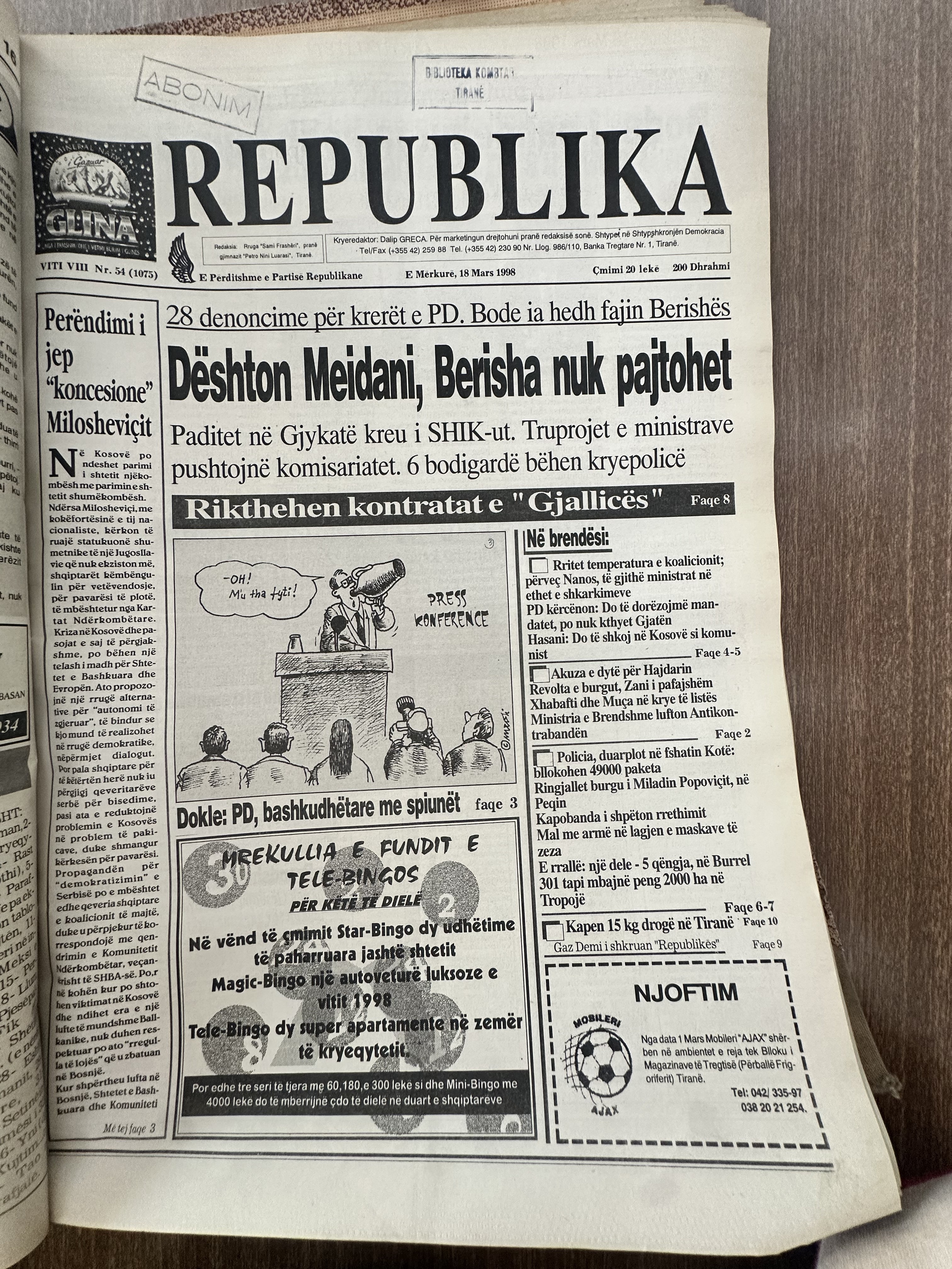 Original newspaper scan