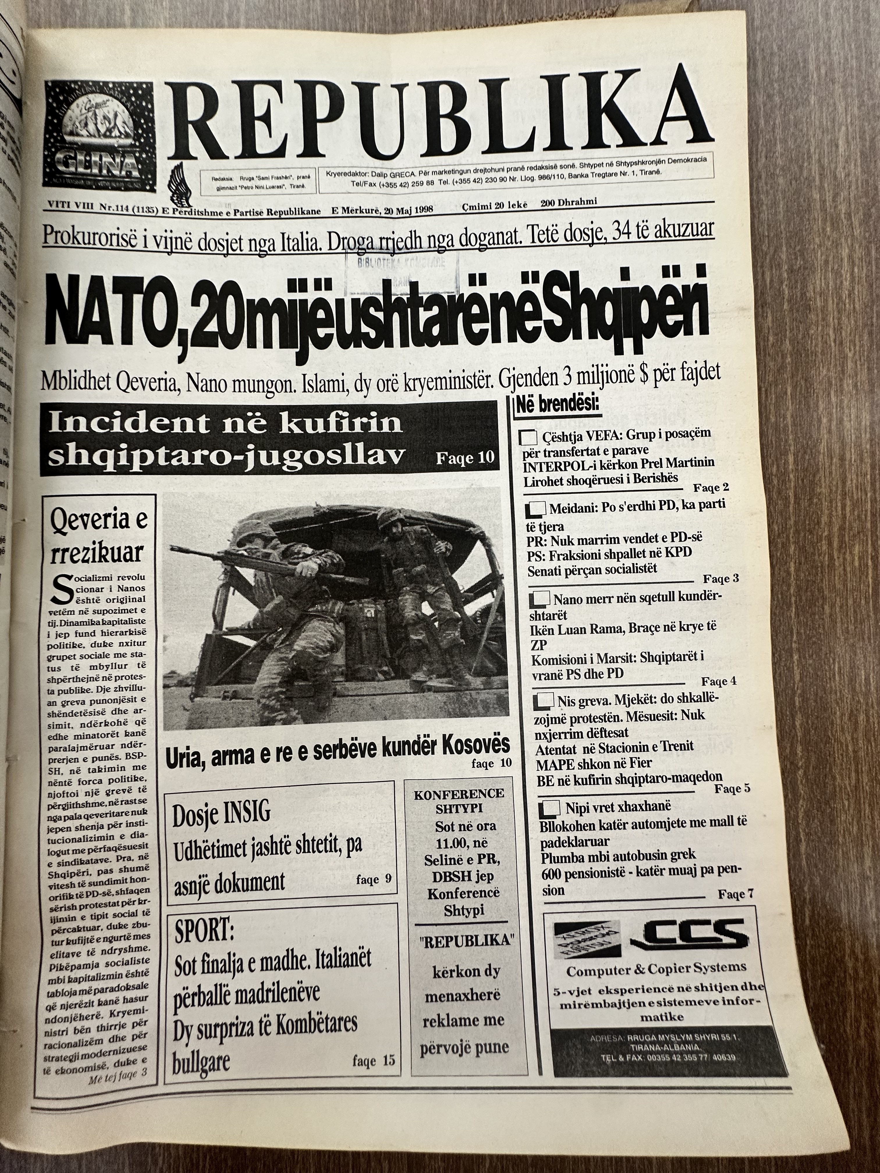 Original newspaper scan