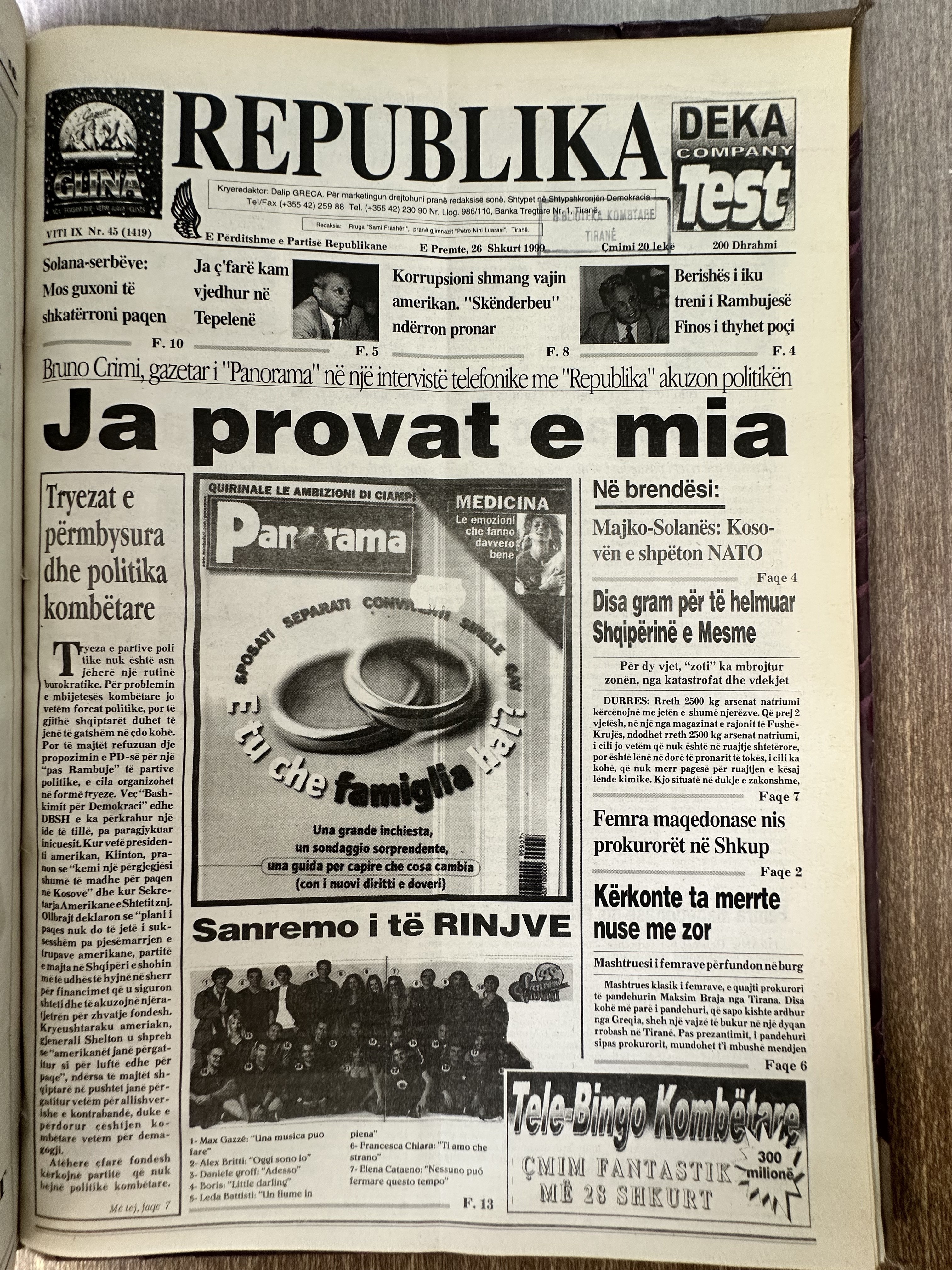 Original newspaper scan