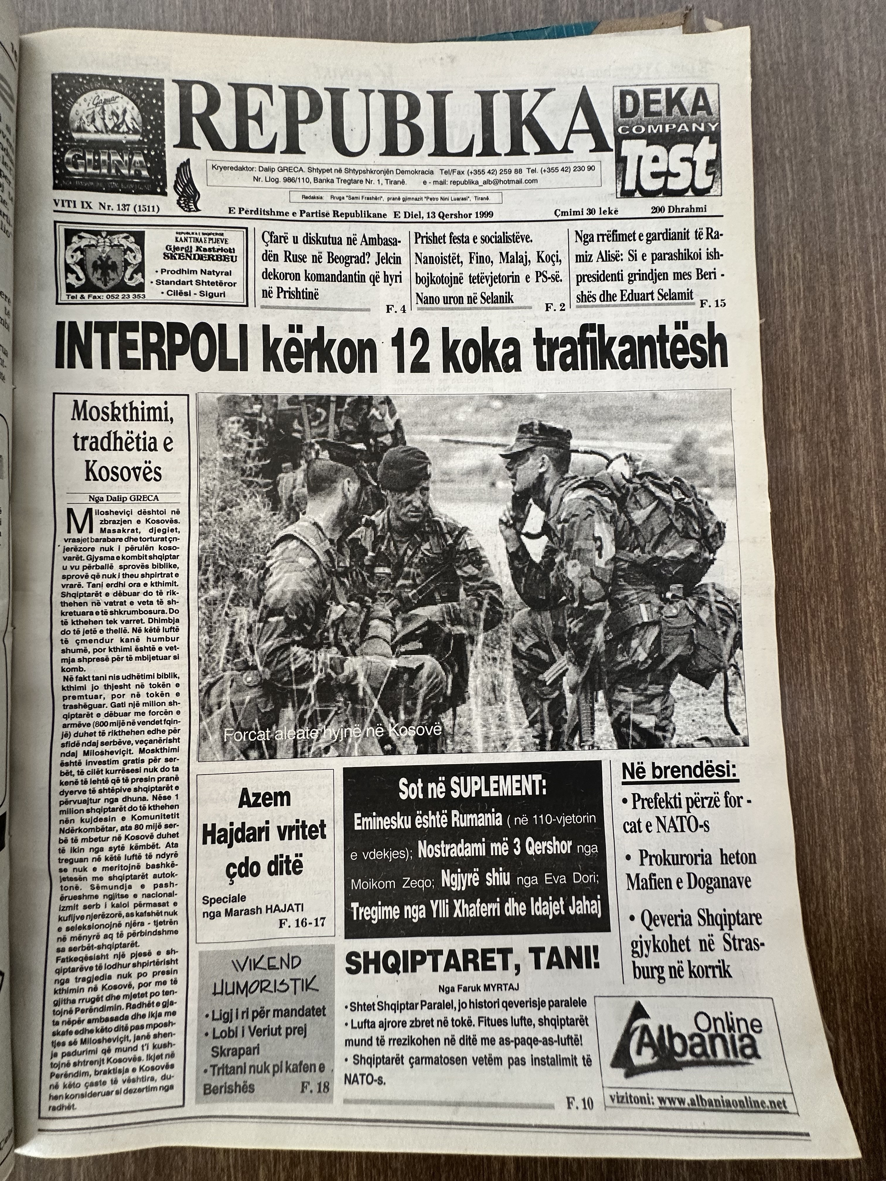 Original newspaper scan