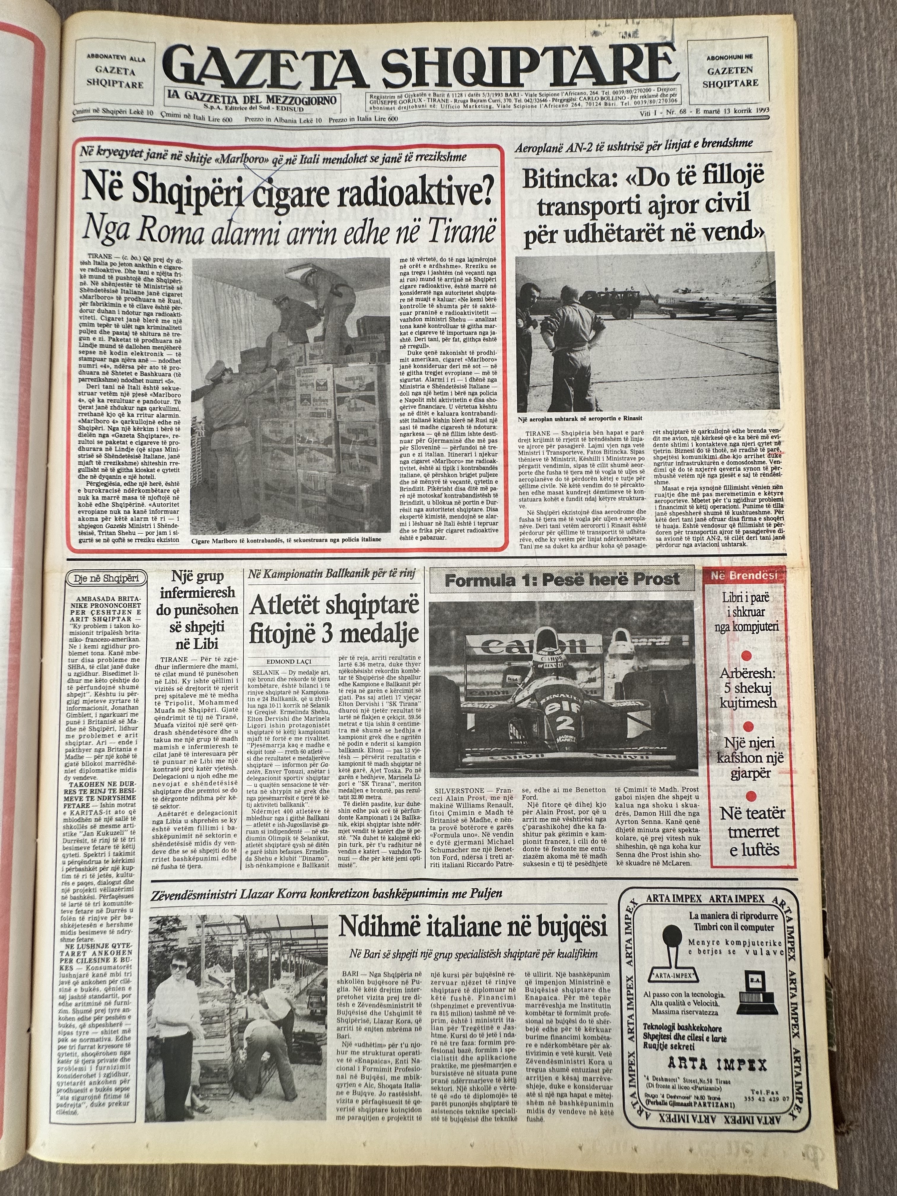 Gazeta Shqiptare 1993-07-13
