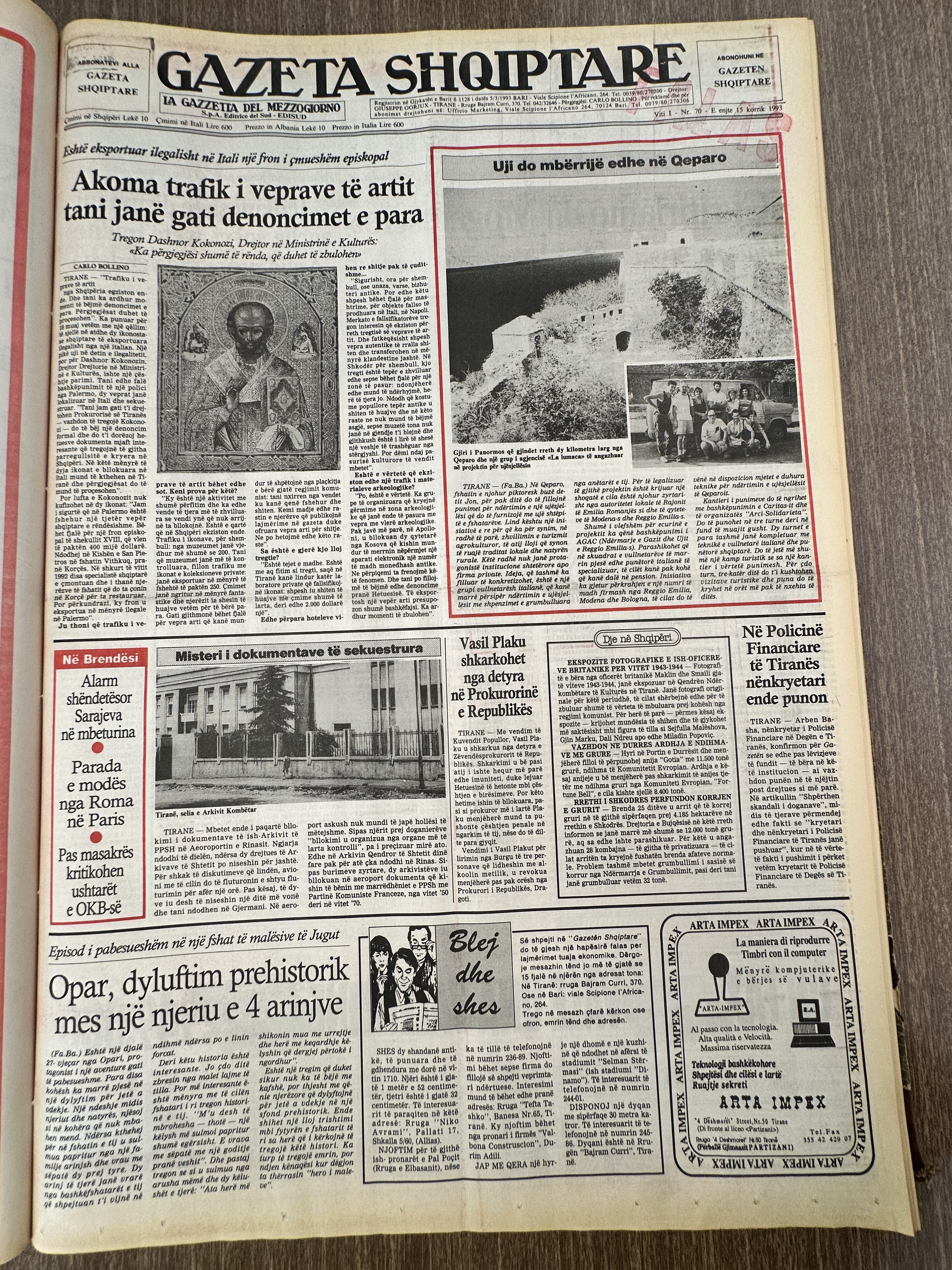 Gazeta Shqiptare 1993-07-25