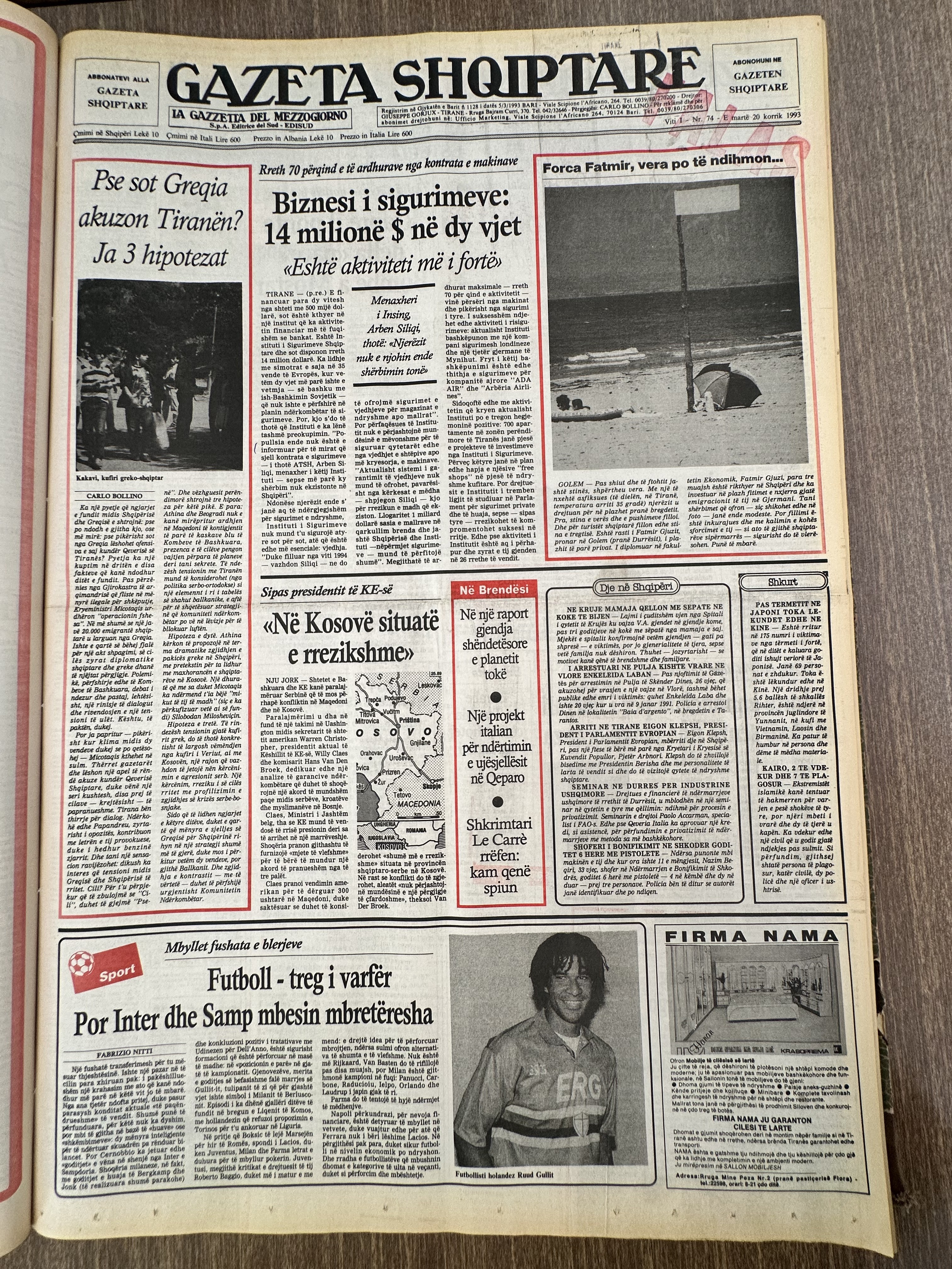 Gazeta Shqiptare 1999-07-20