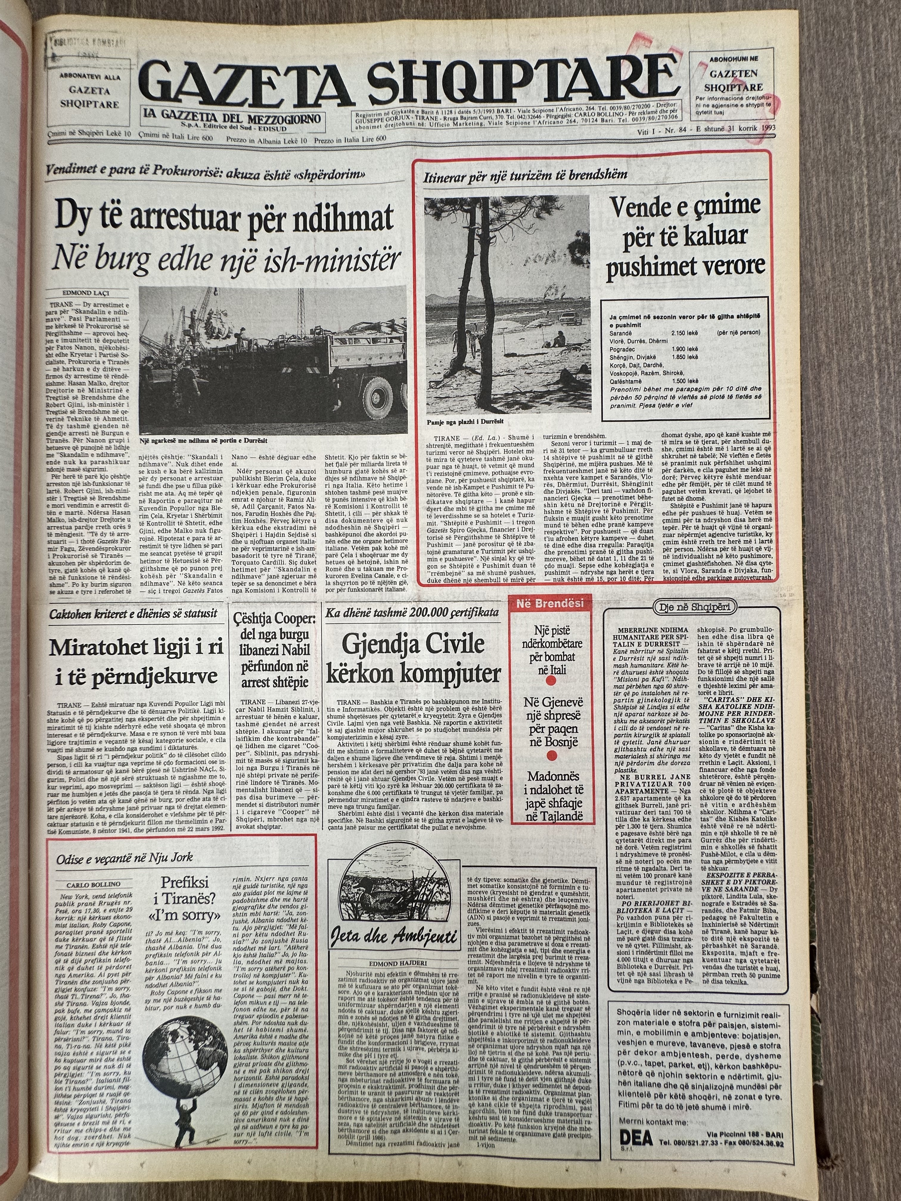 Gazeta Shqiptare 1999-10-18