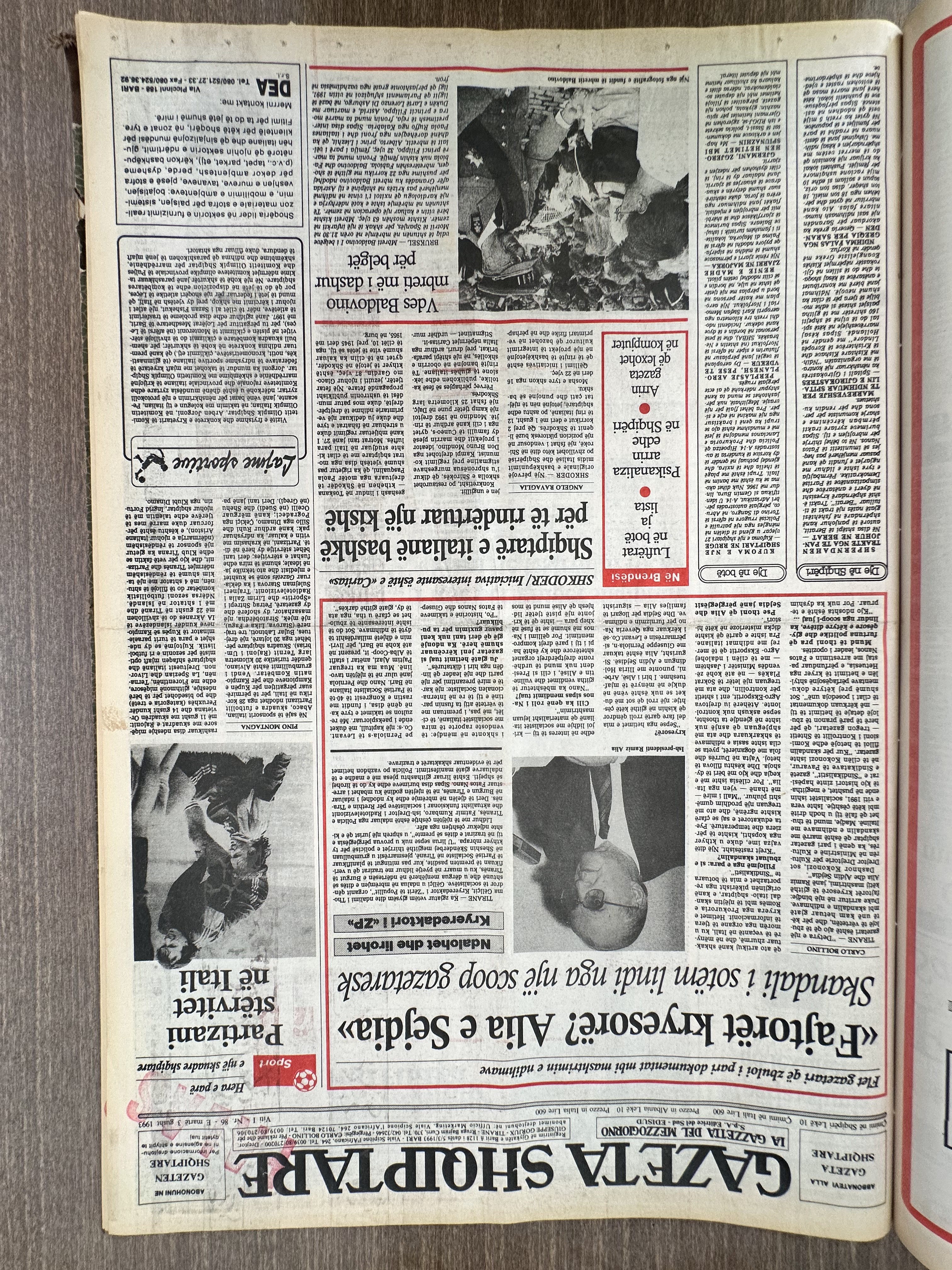 Gazeta Shqiptare 1993-08-03