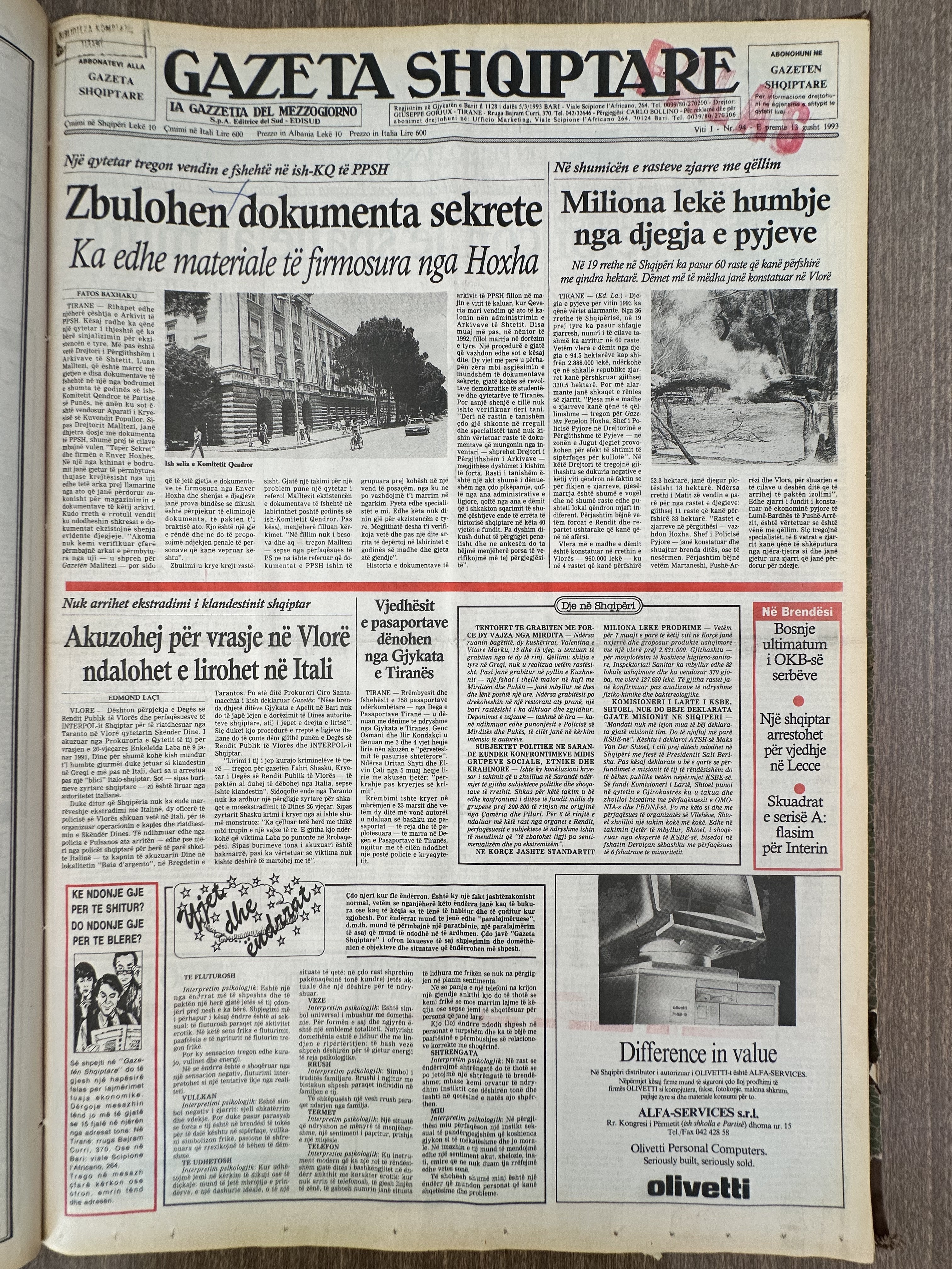 Gazeta Shqiptare 1993-08-19