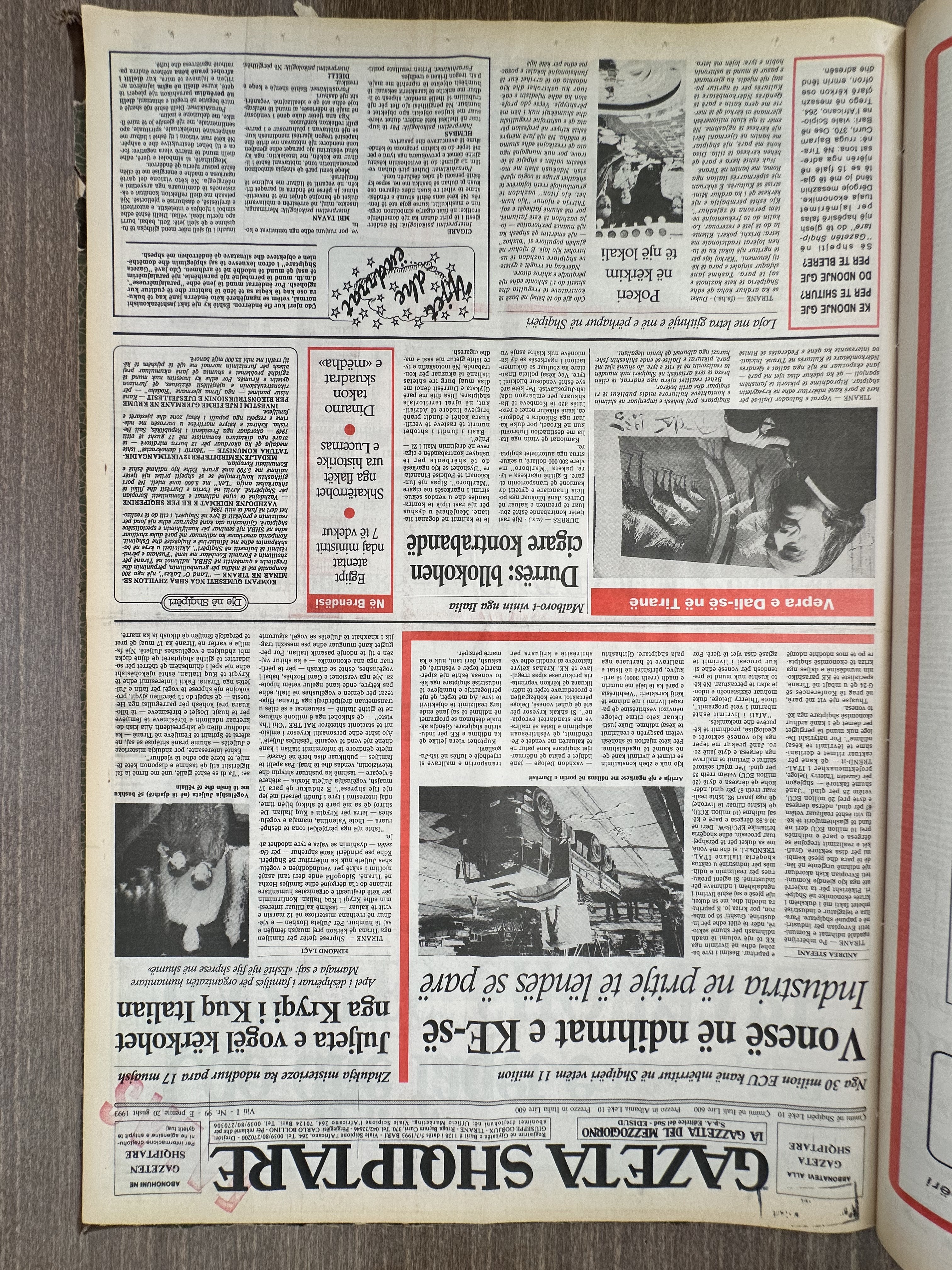 Gazeta Shqiptare 1993-08-20