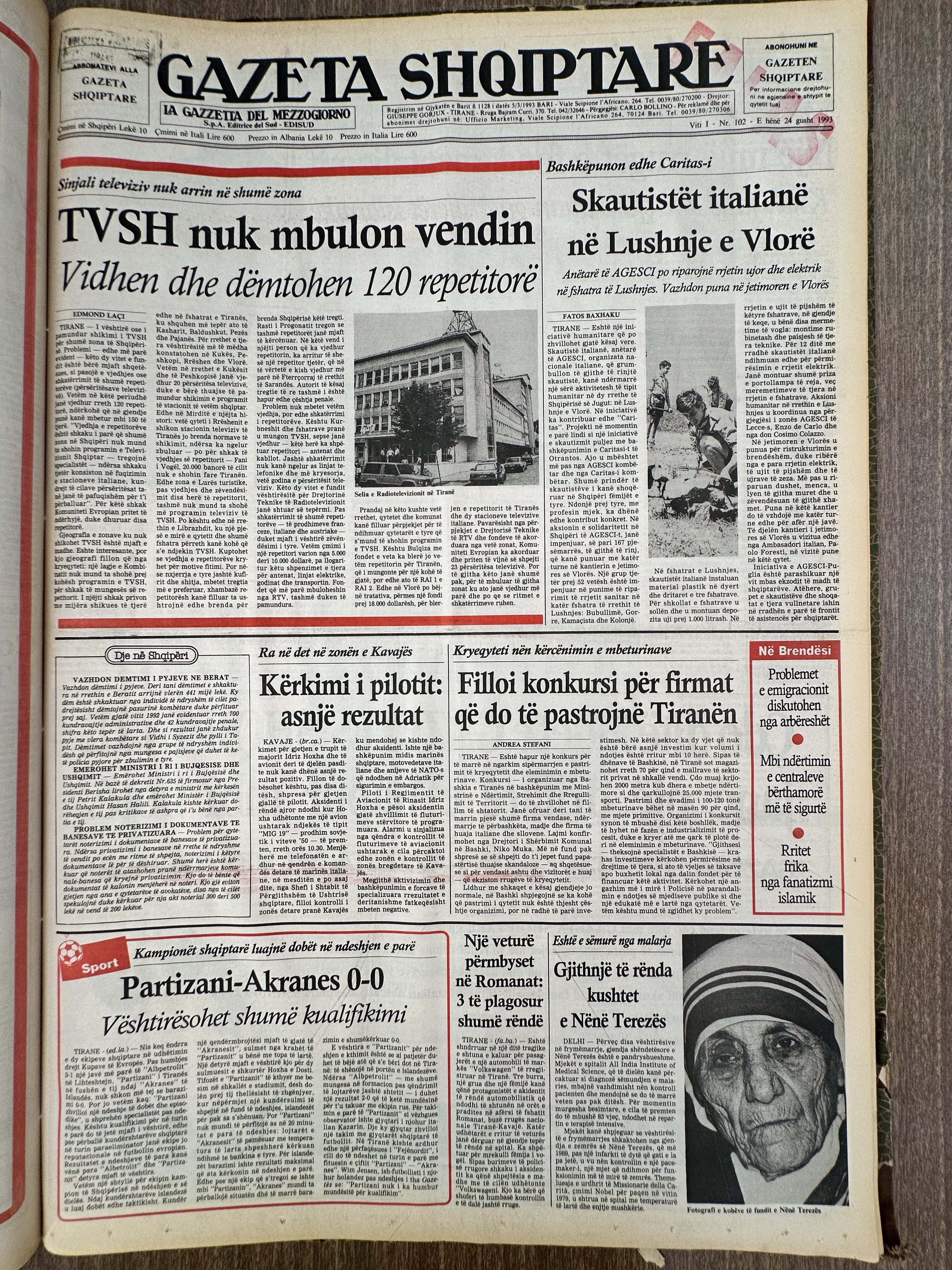 Gazeta Shqiptare 1993-05-24
