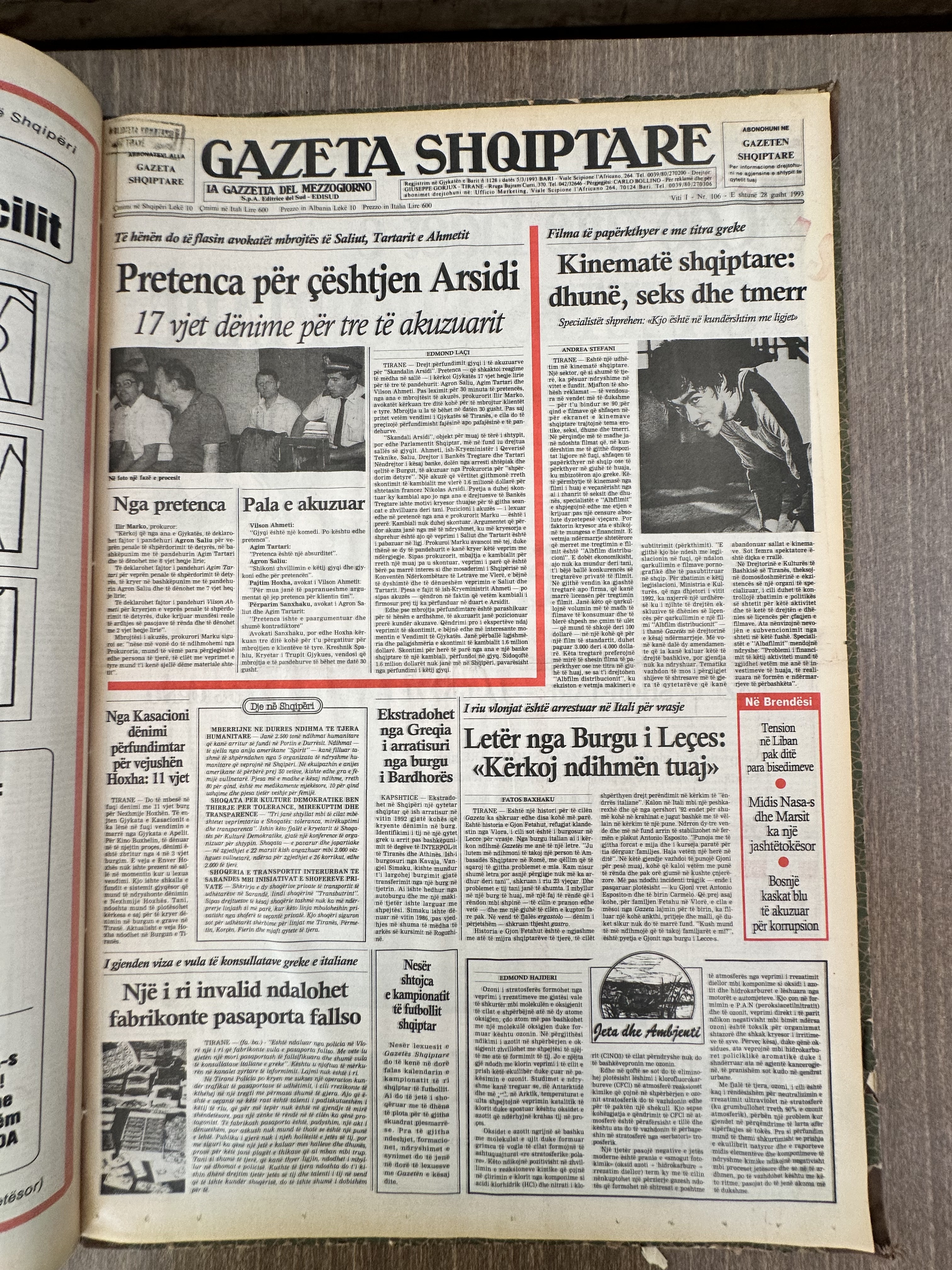 Gazeta Shqiptare 1993-03-28