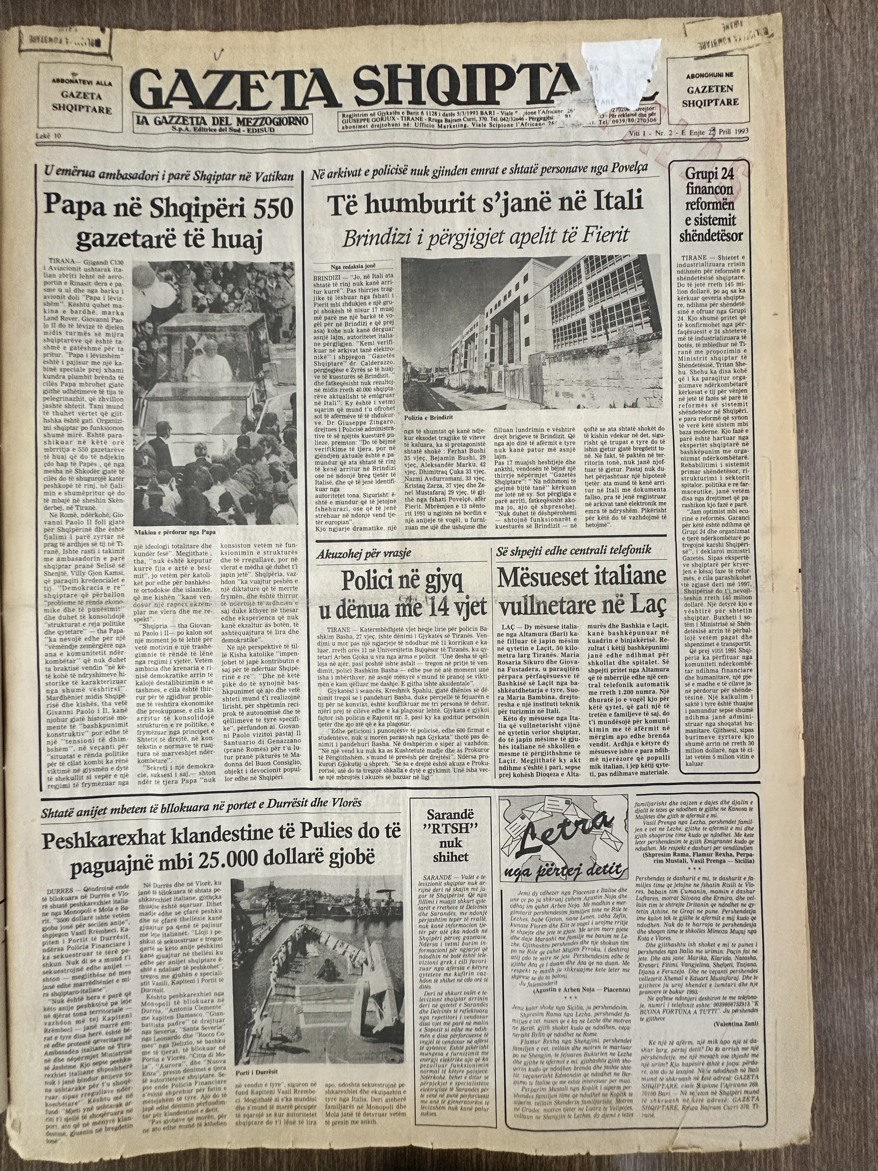 Gazeta Shqiptare 1993-04-23