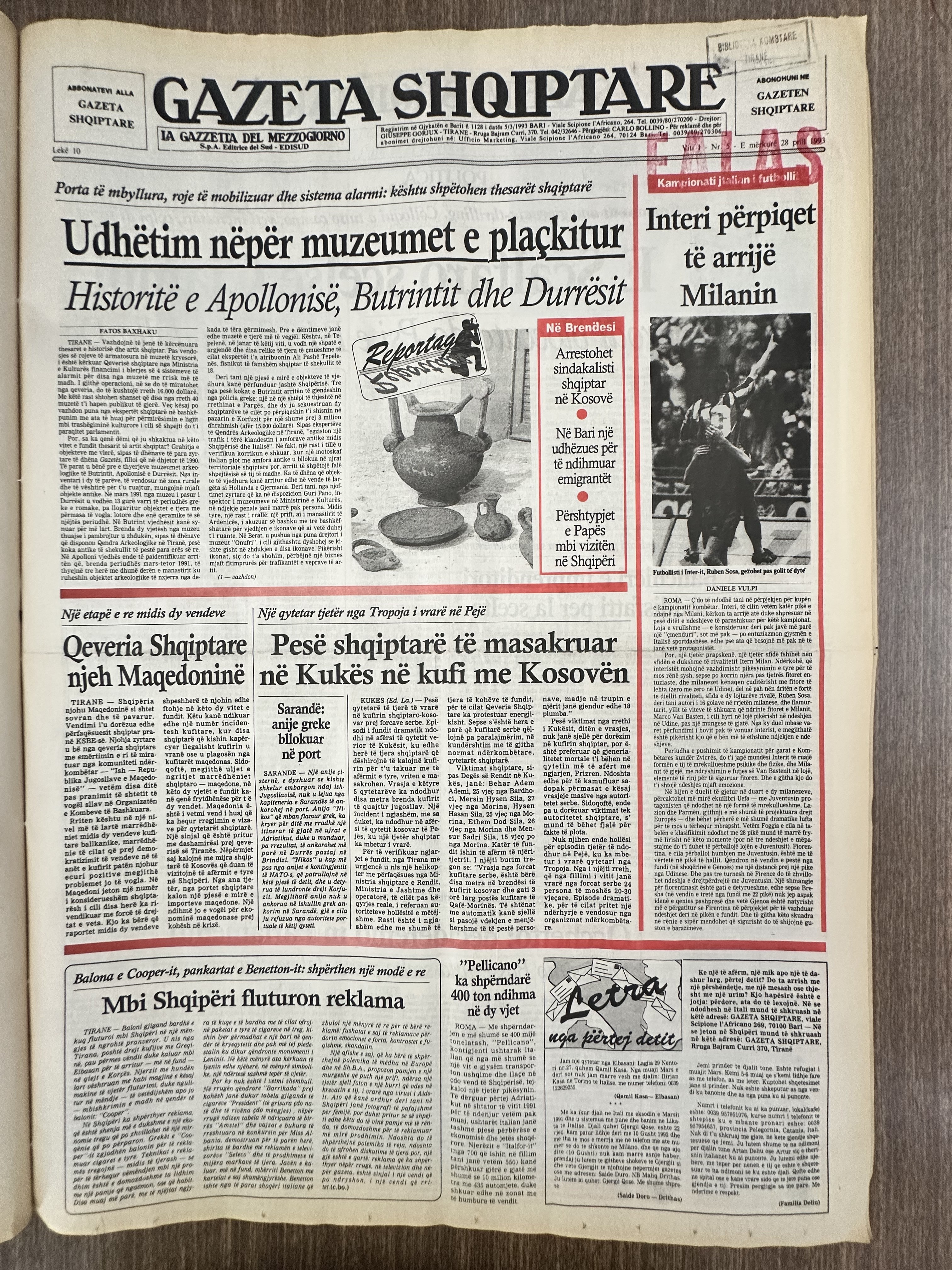 Gazeta Shqiptare 1993-04-28