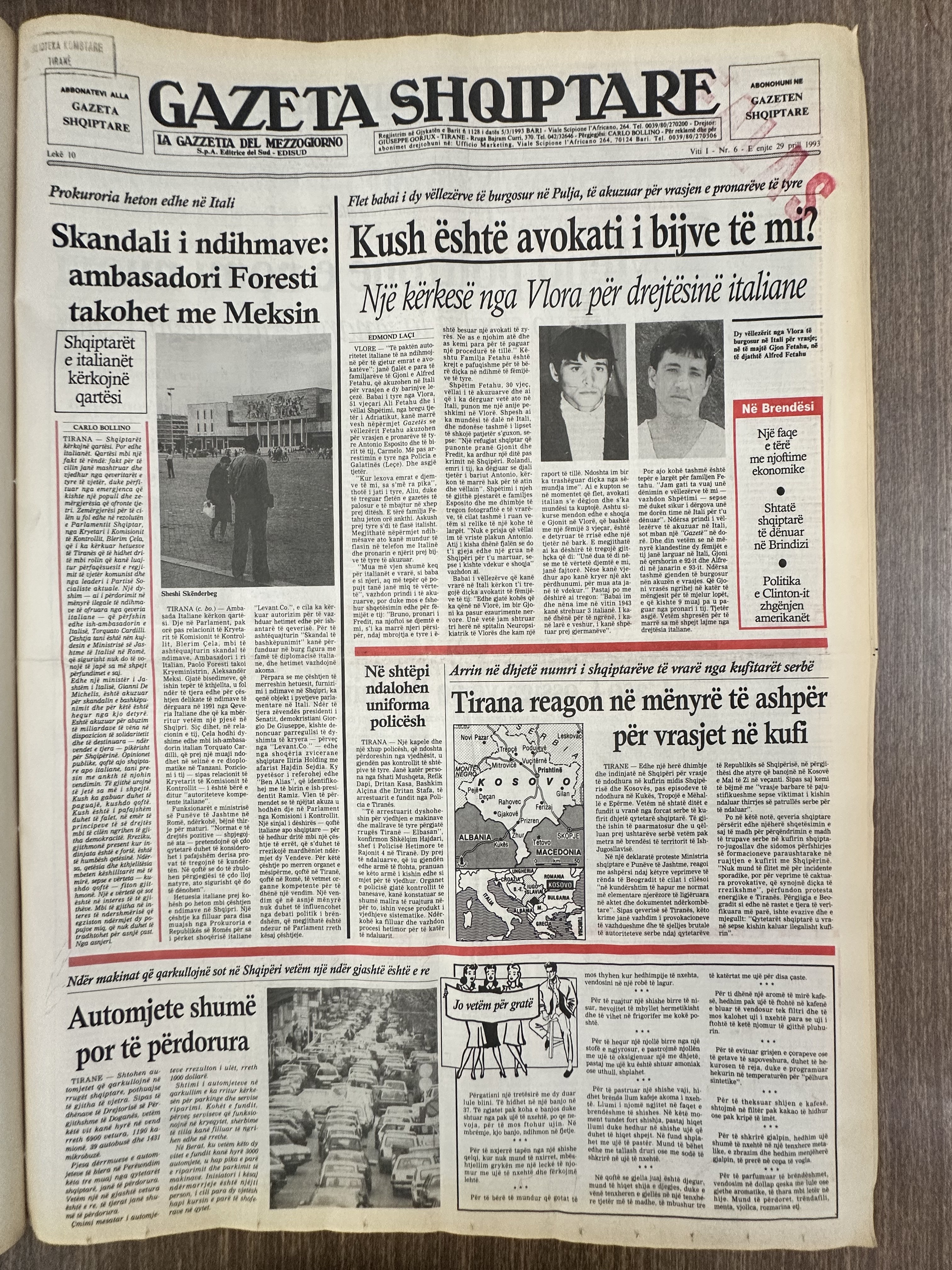 Gazeta Shqiptare 1993-04-29
