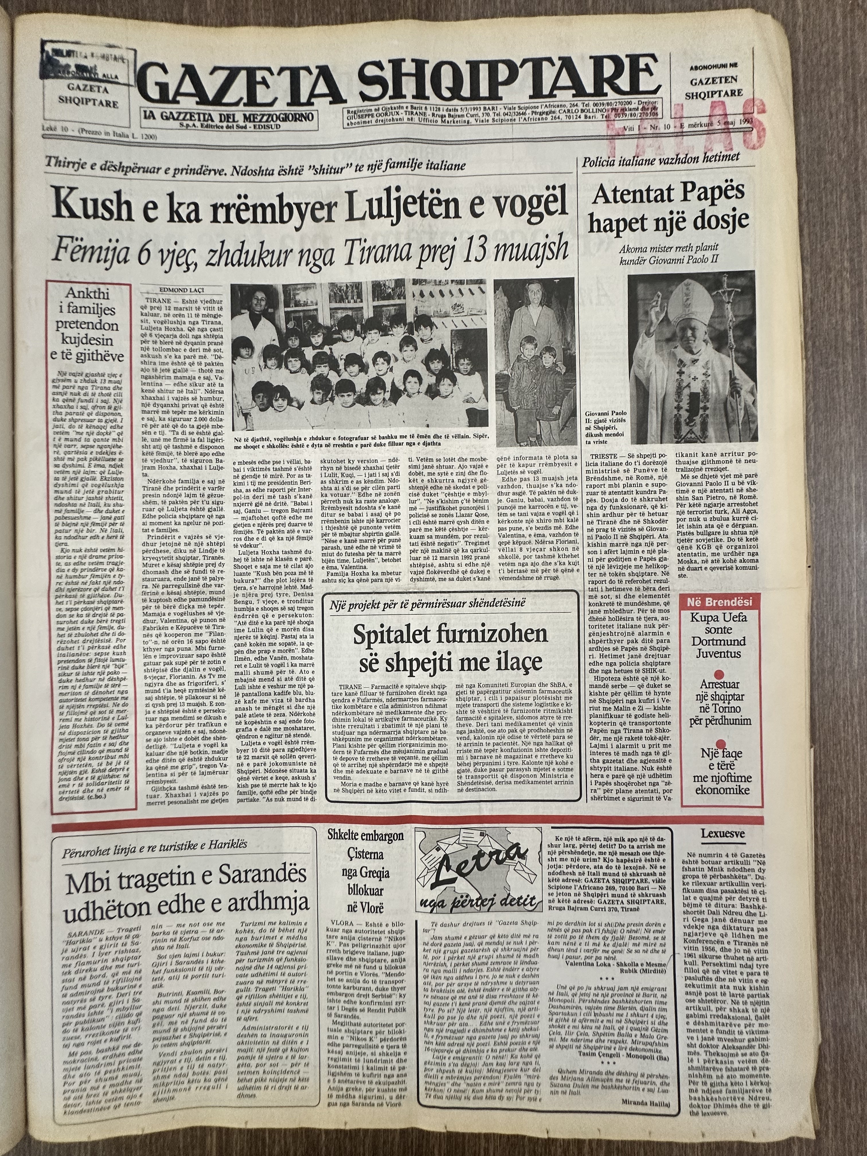 Gazeta Shqiptare 1993-05-05