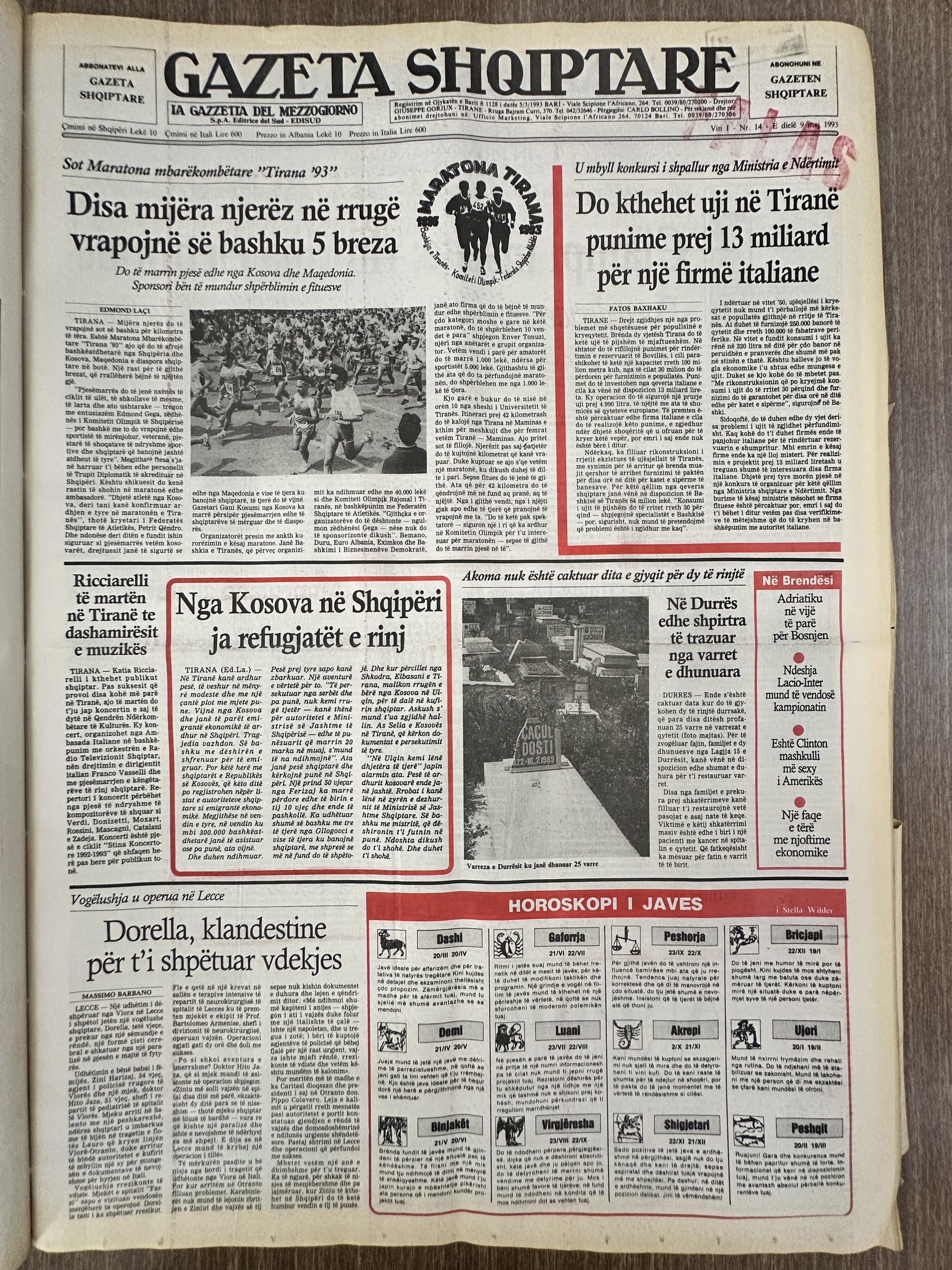 Gazeta Shqiptare 1993-10-18
