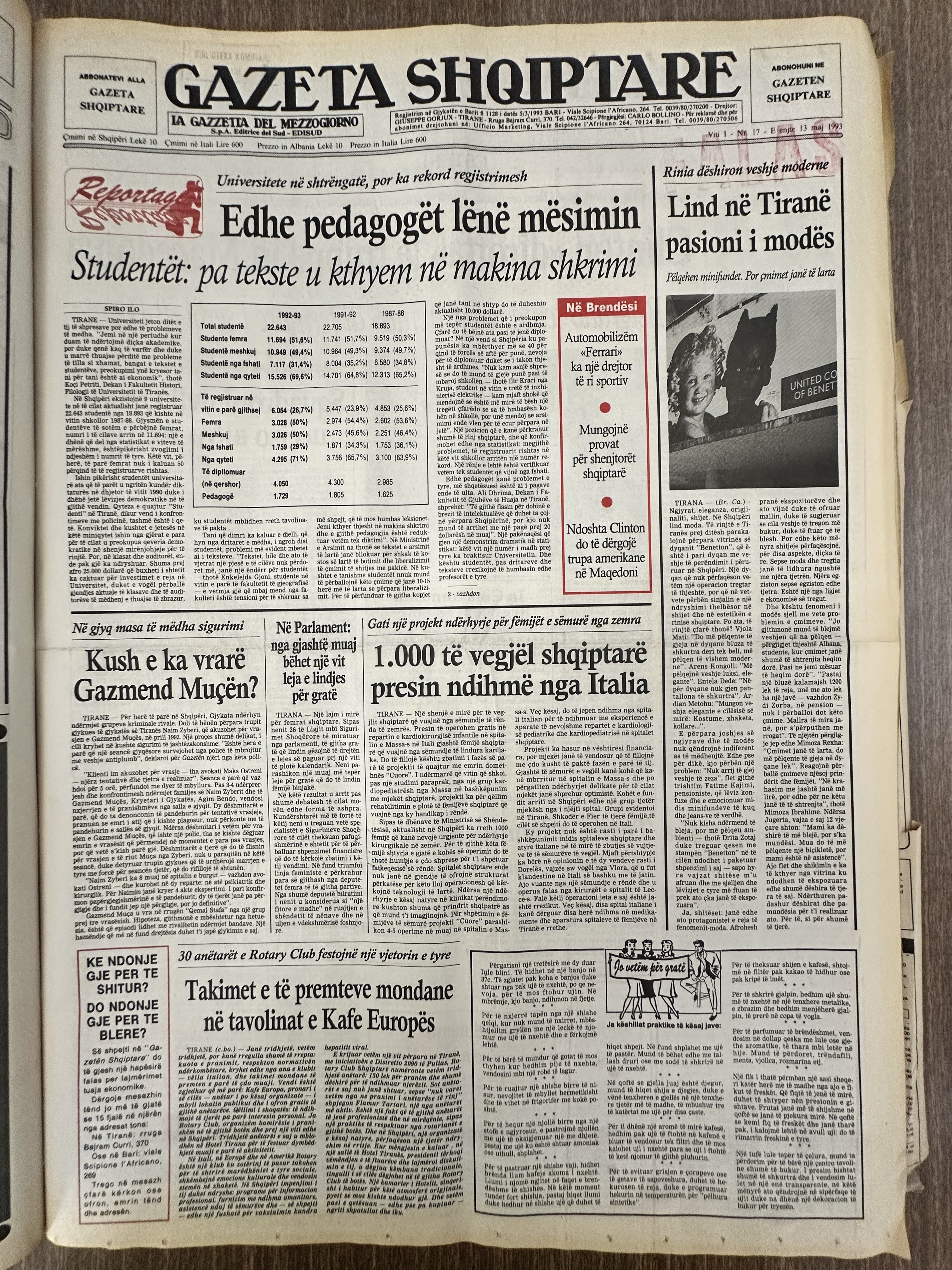 Gazeta Shqiptare 1993-05-13