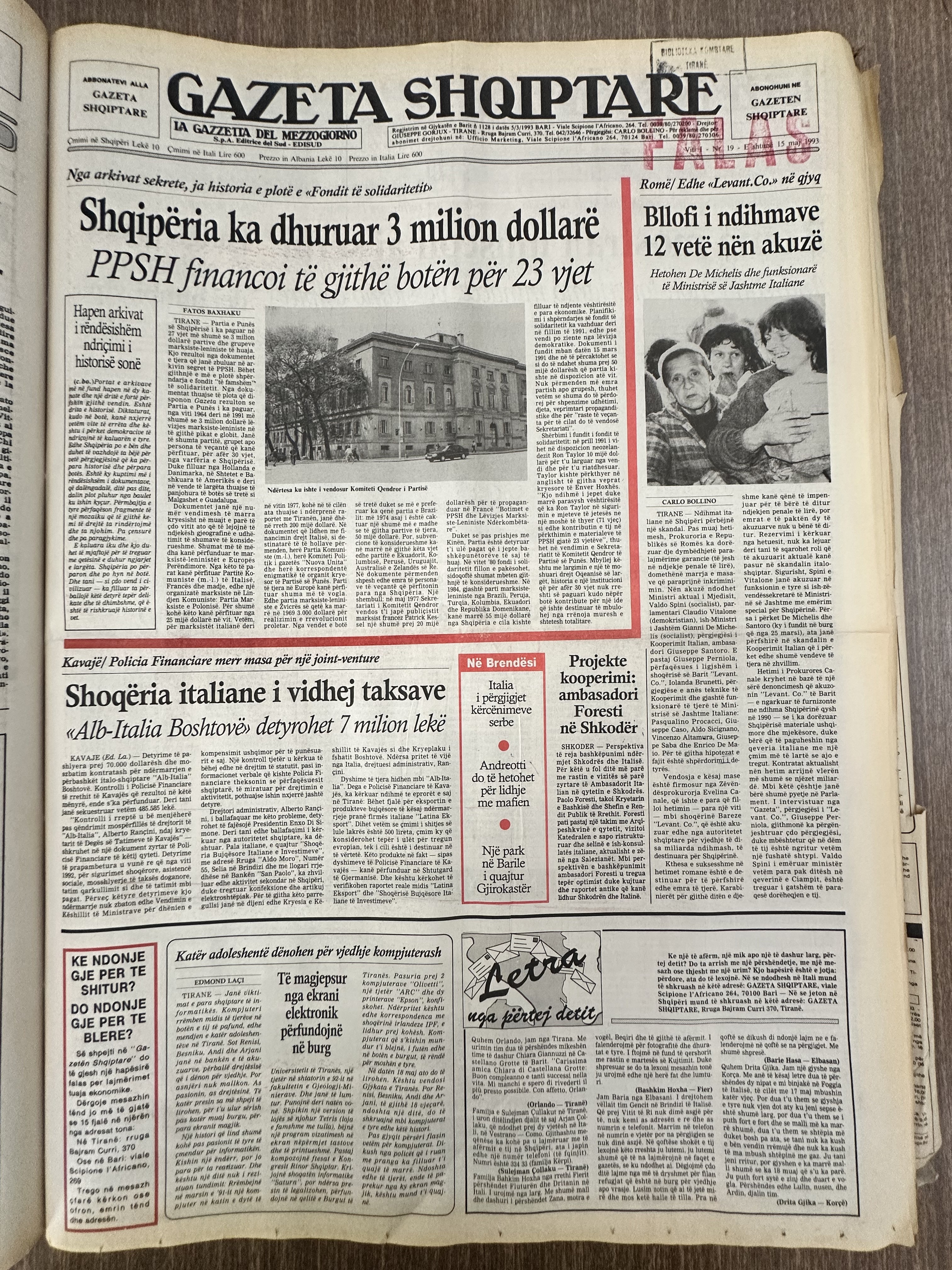 Gazeta Shqiptare 1999-05-15
