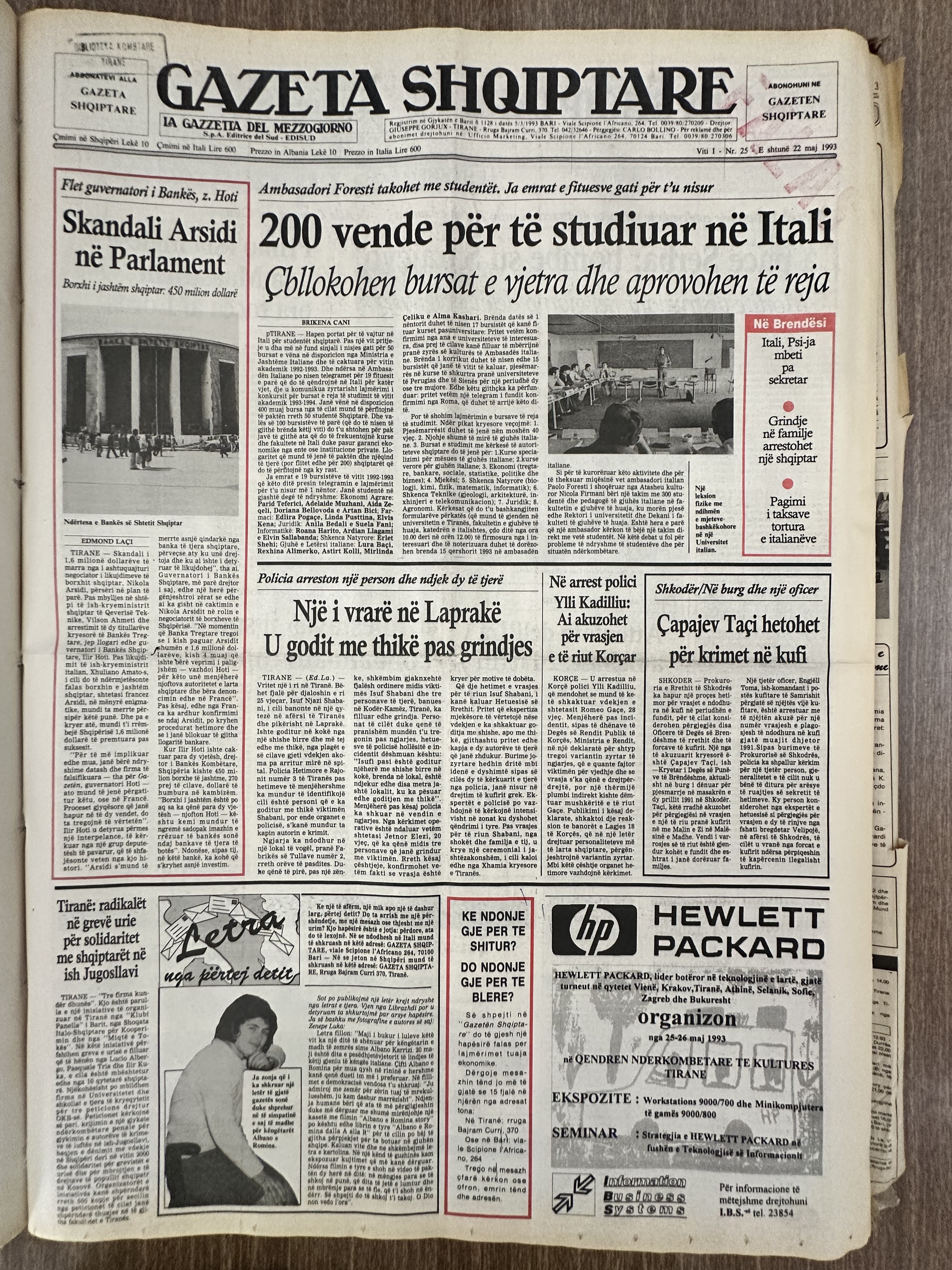 Gazeta Shqiptare 1993-05-22