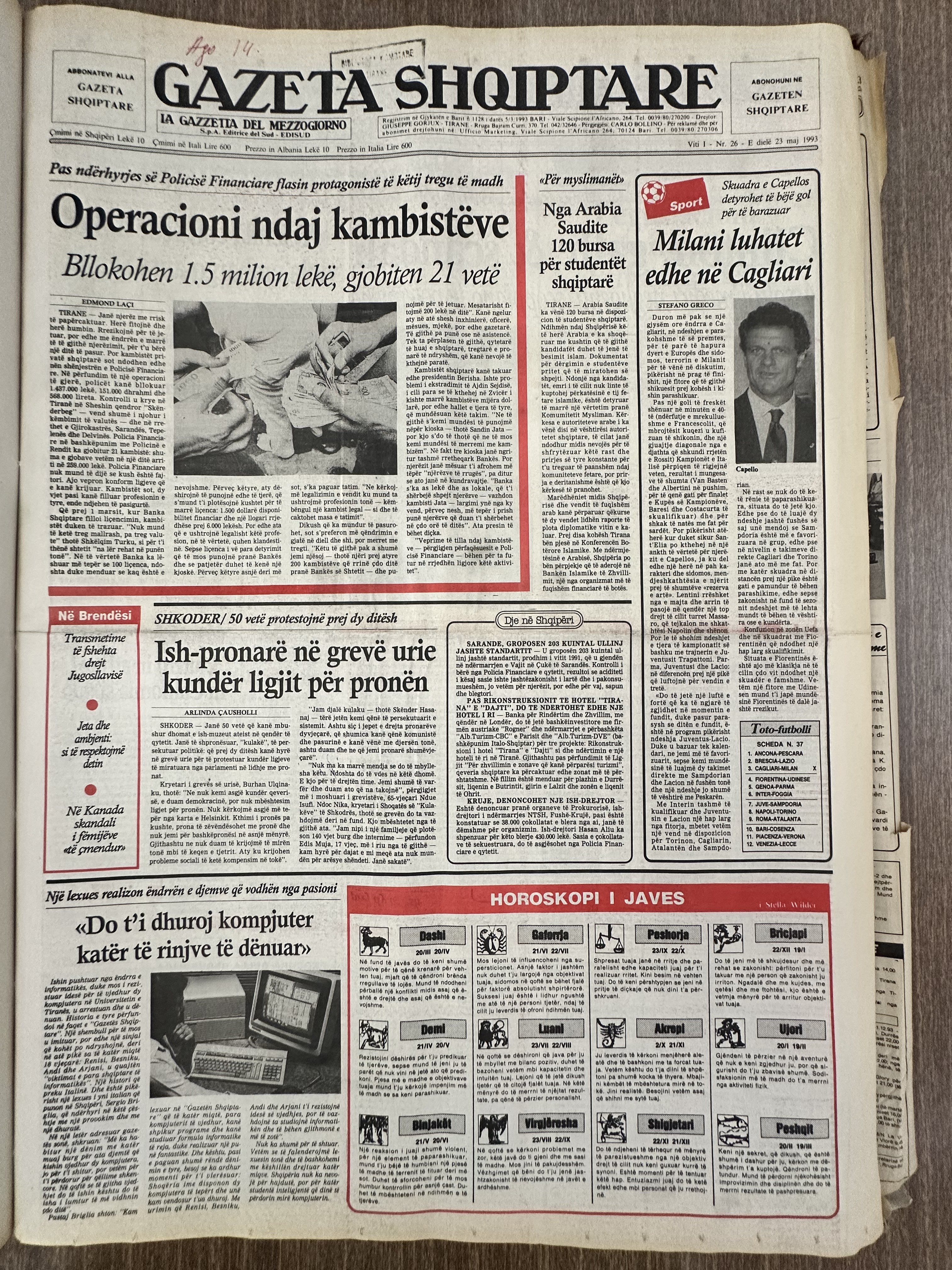 Gazeta Shqiptare 1993-05-23