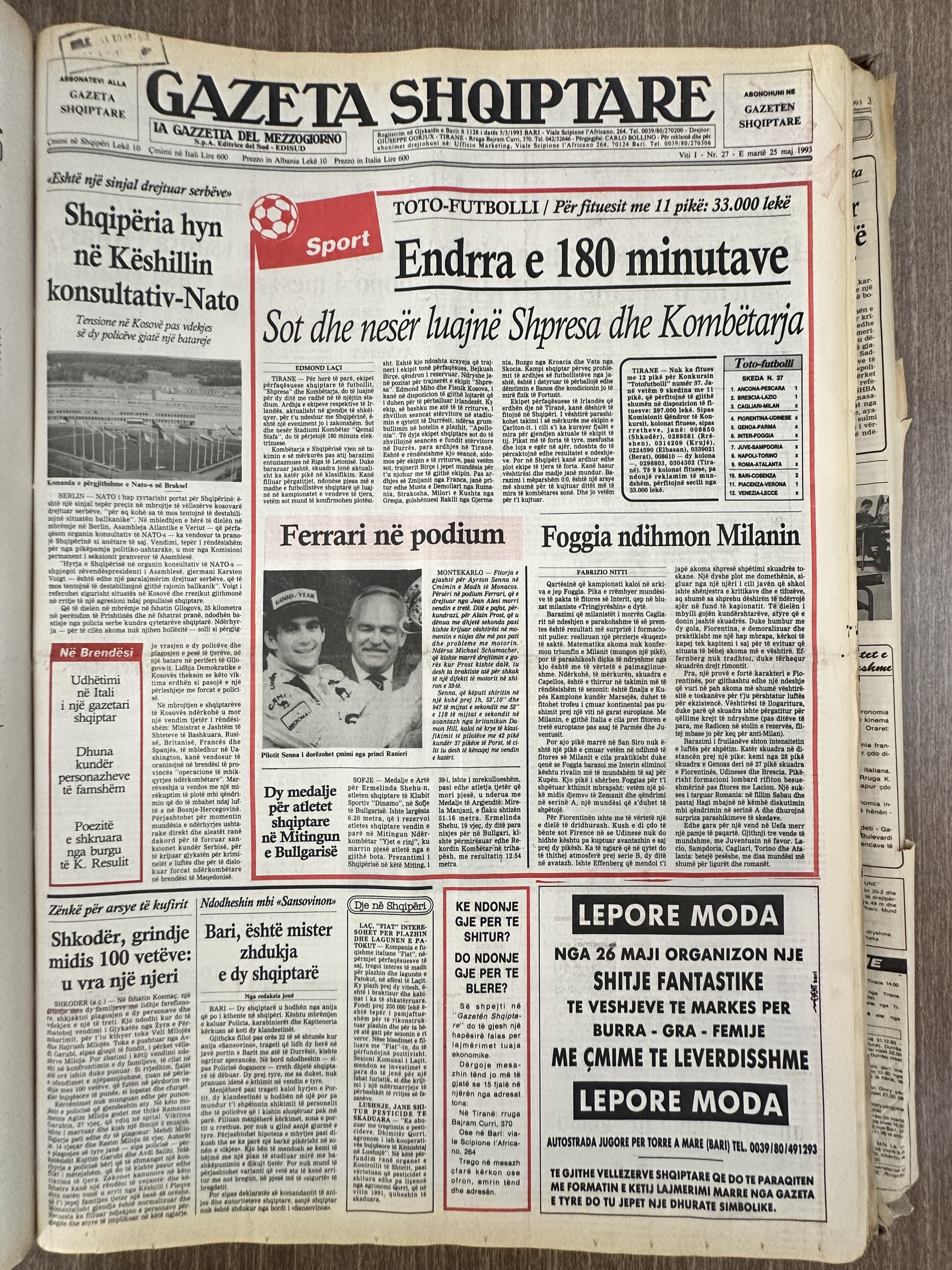 Gazeta Shqiptare 1993-05-25