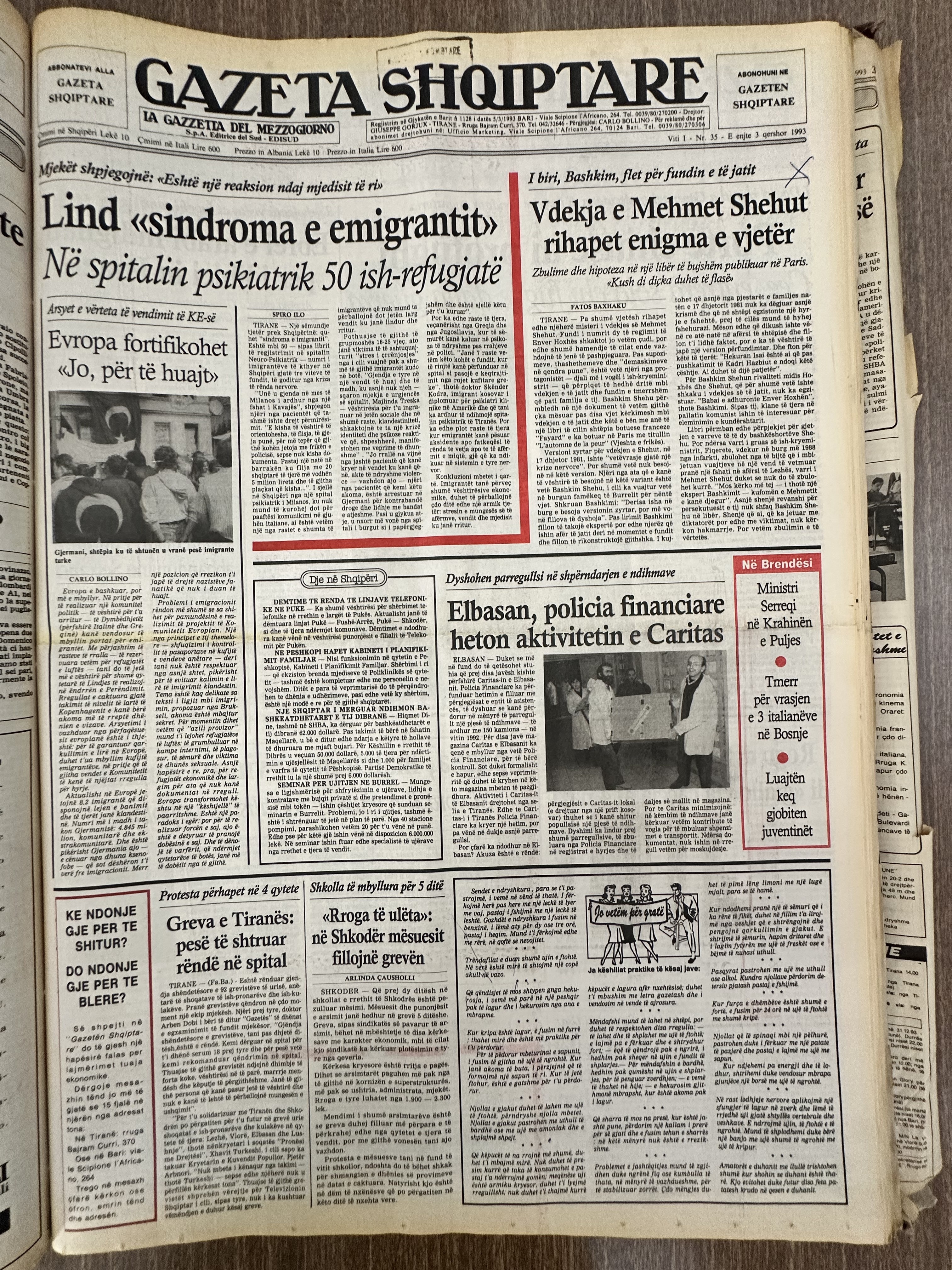 Gazeta Shqiptare 1993-09-09