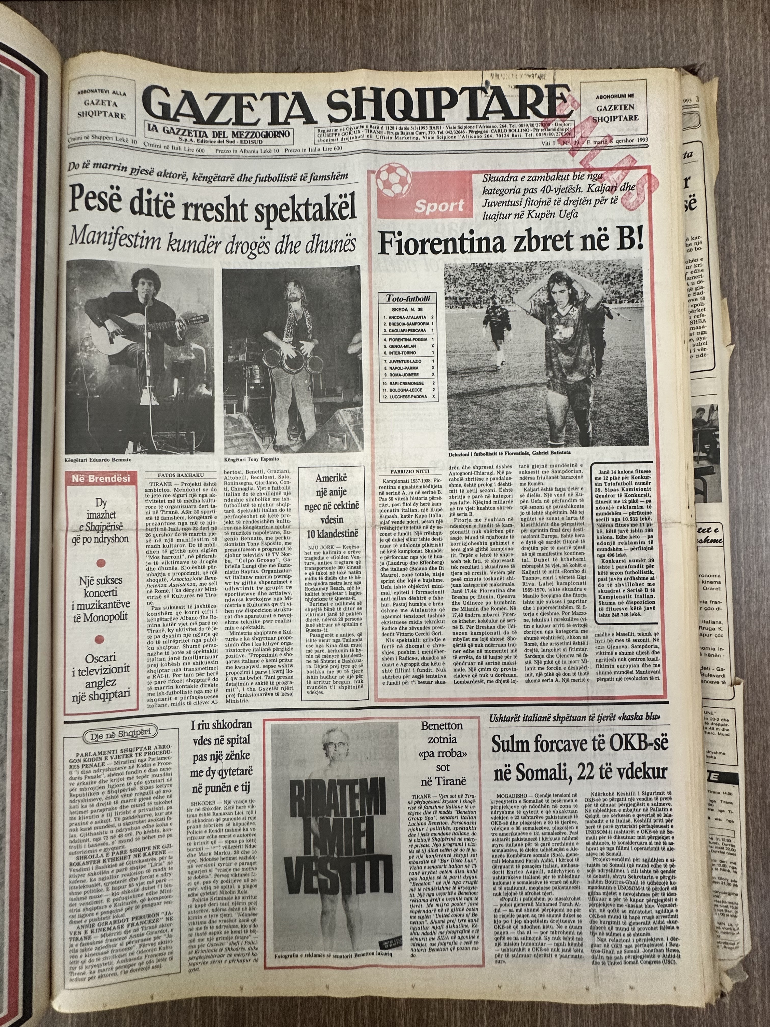 Gazeta Shqiptare 1998-03-09