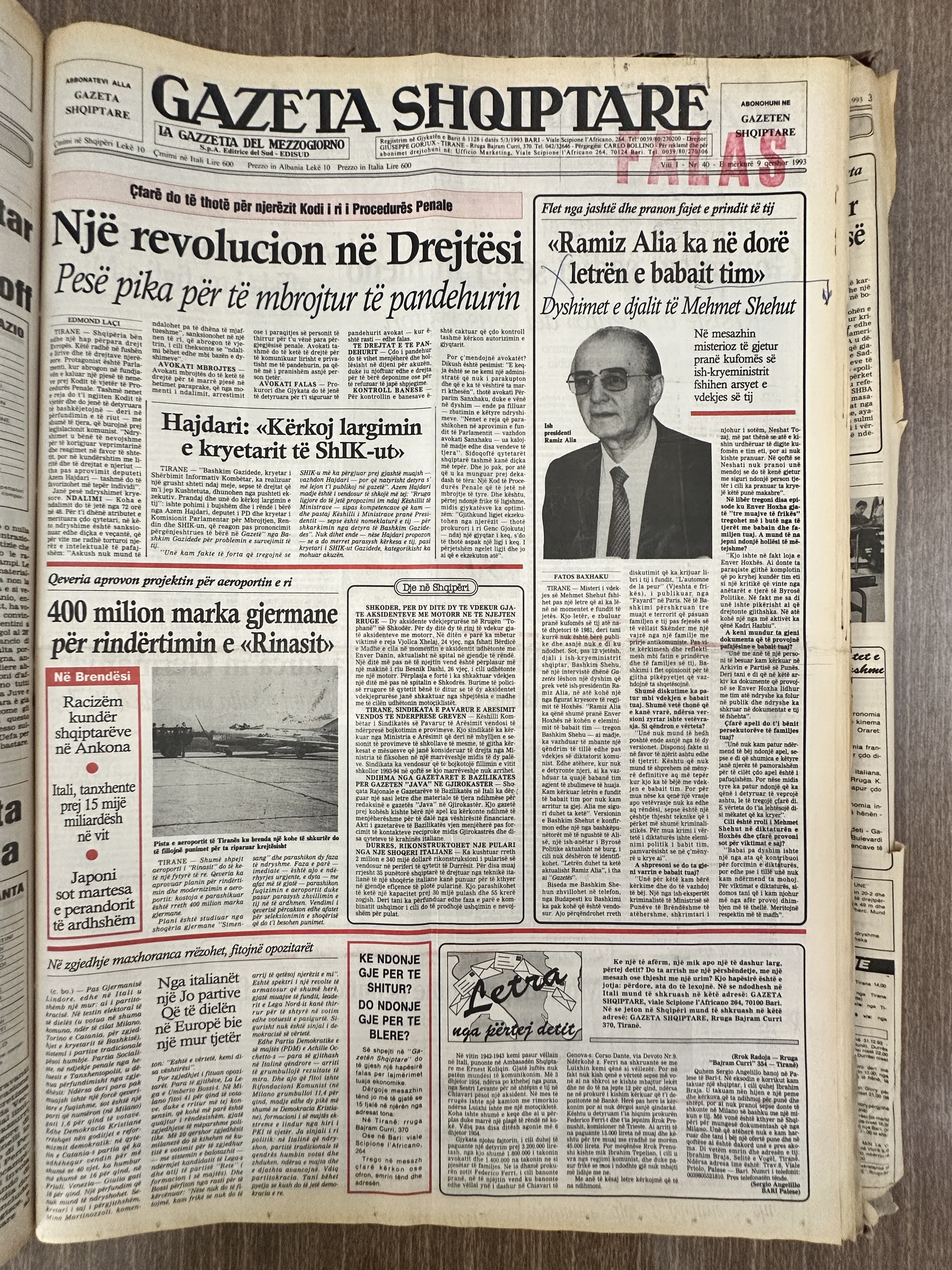 Gazeta Shqiptare 1999-04-09