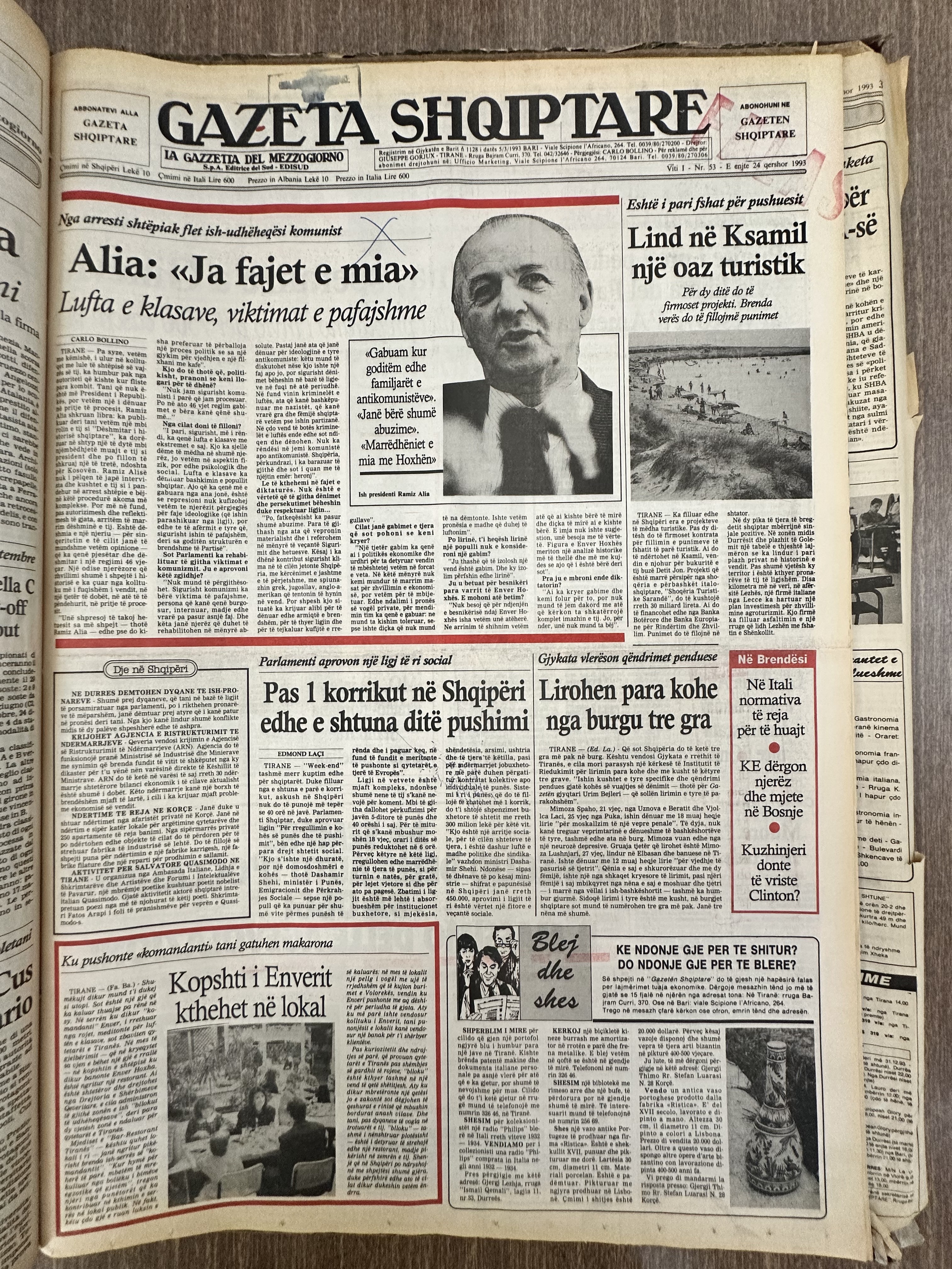 Gazeta Shqiptare 1993-06-24