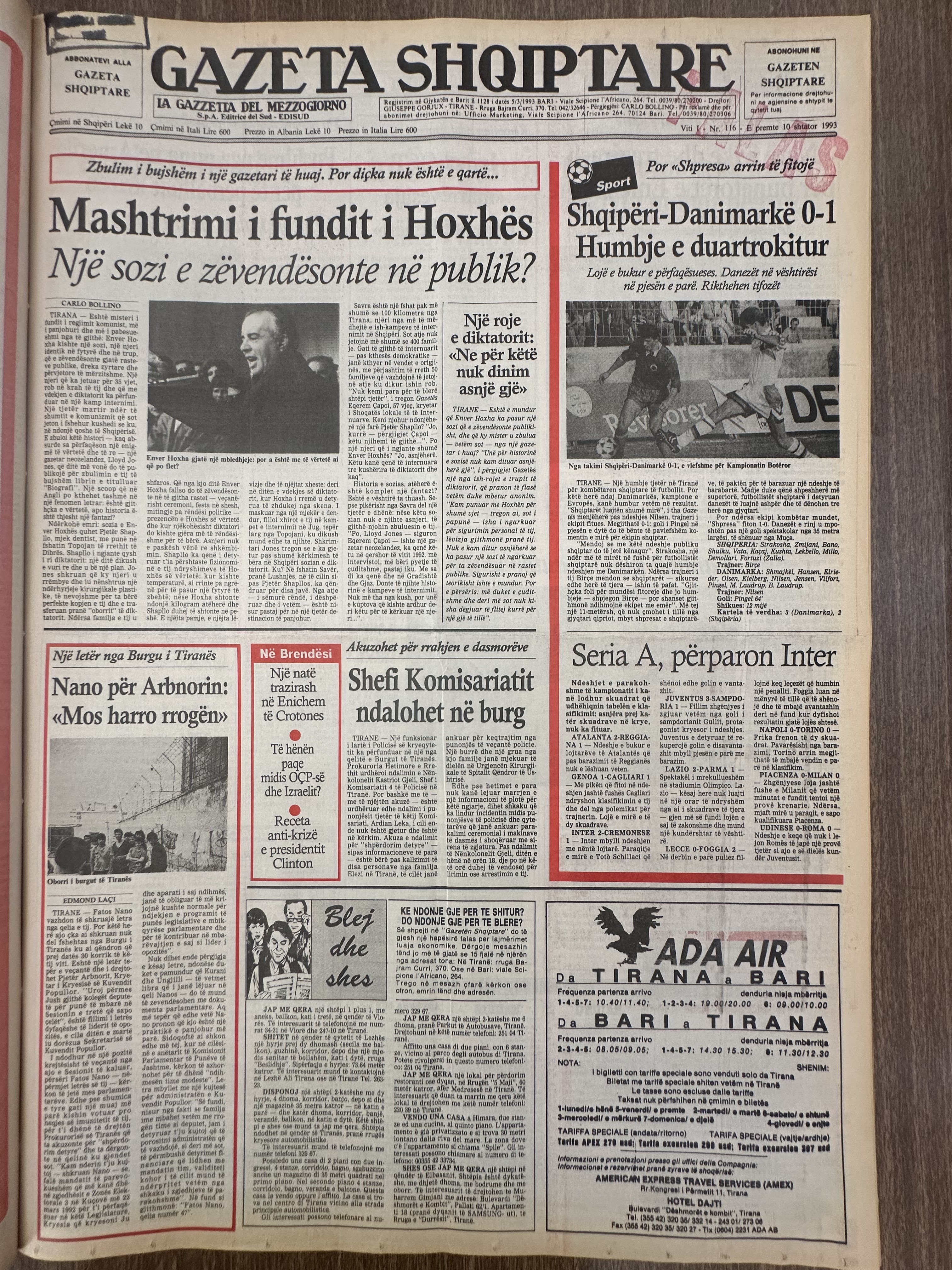 Gazeta Shqiptare 1993-09-10