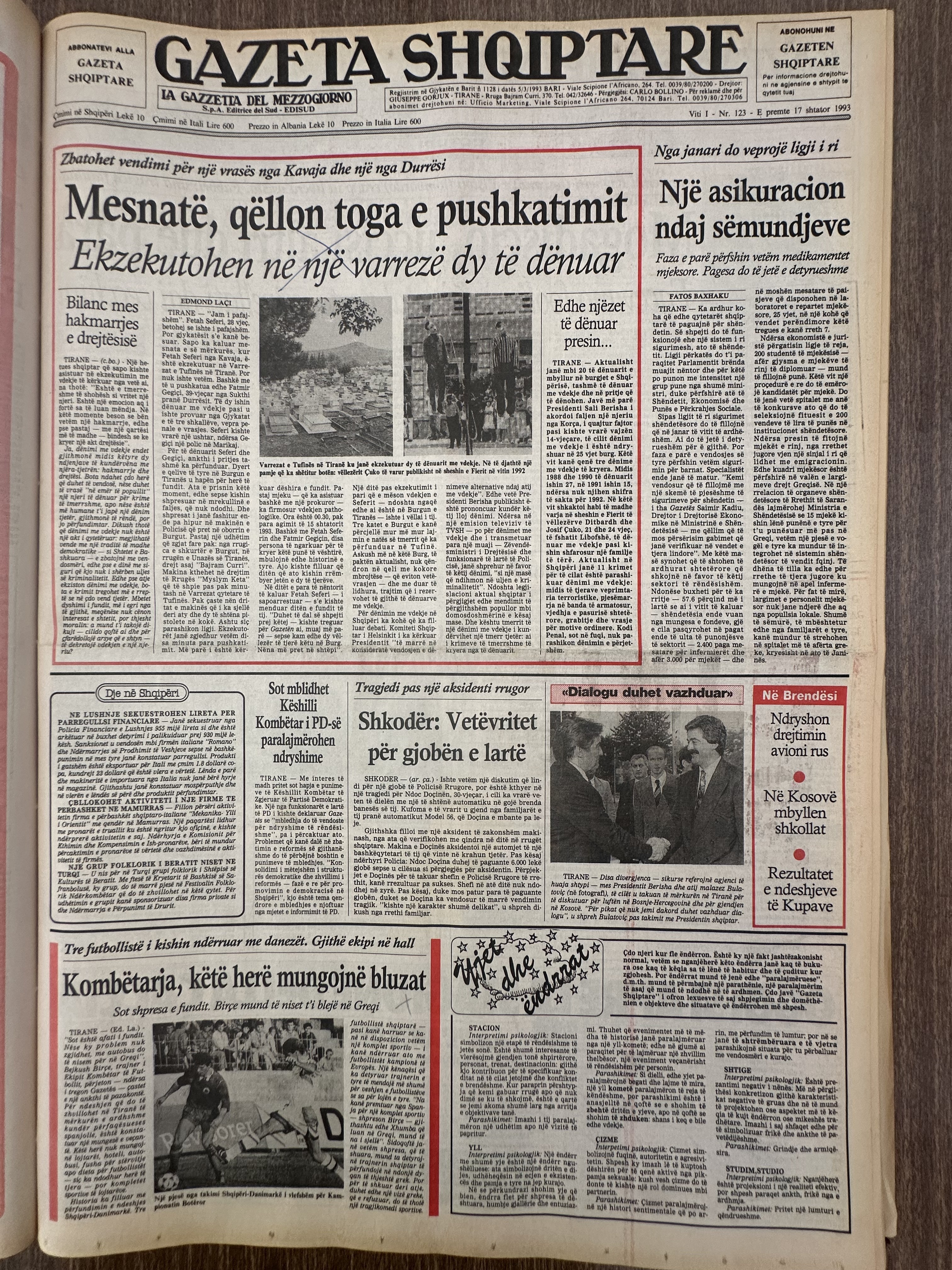 Gazeta Shqiptare 1993-09-17