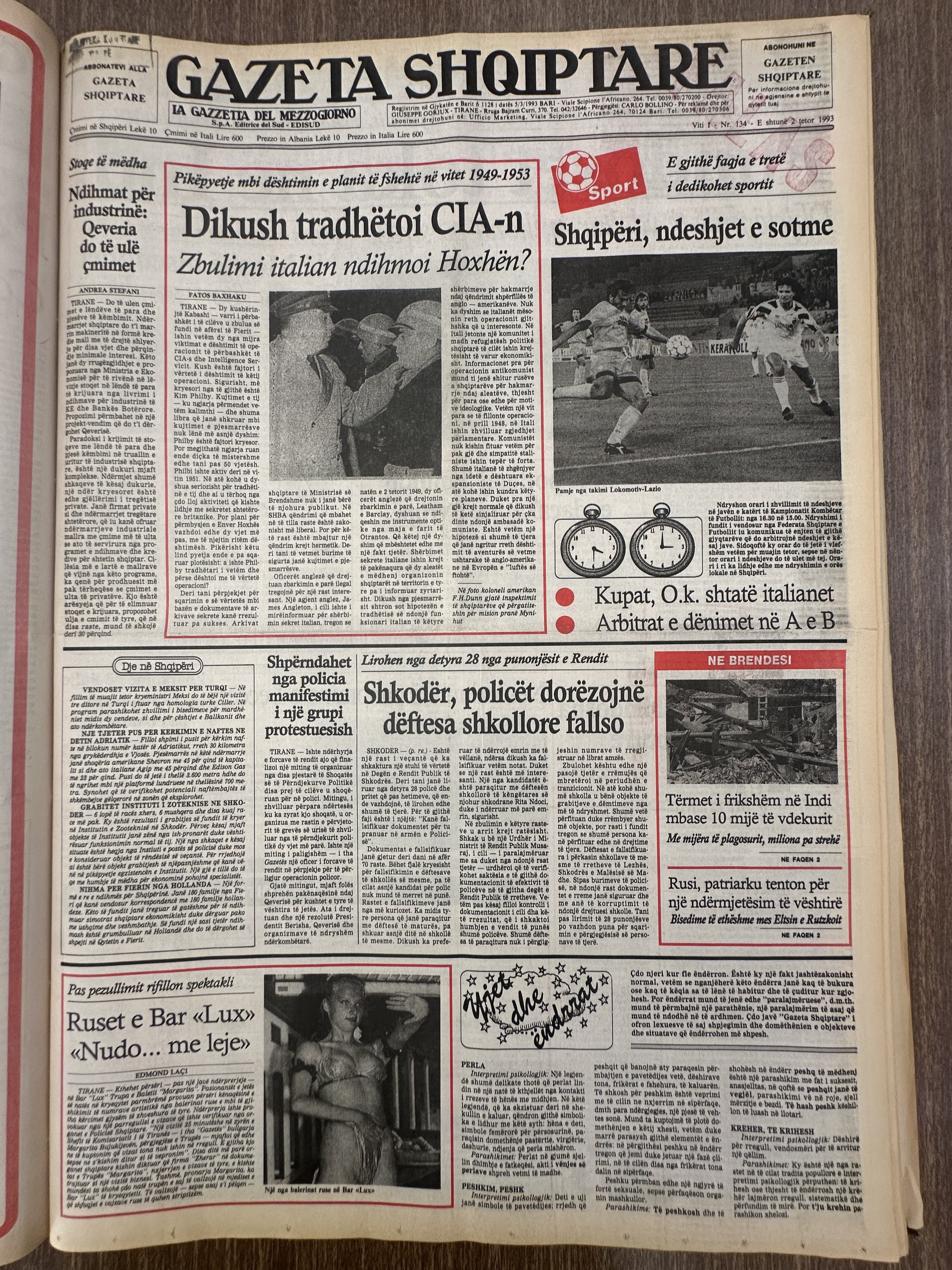 Gazeta Shqiptare 1993-10-02