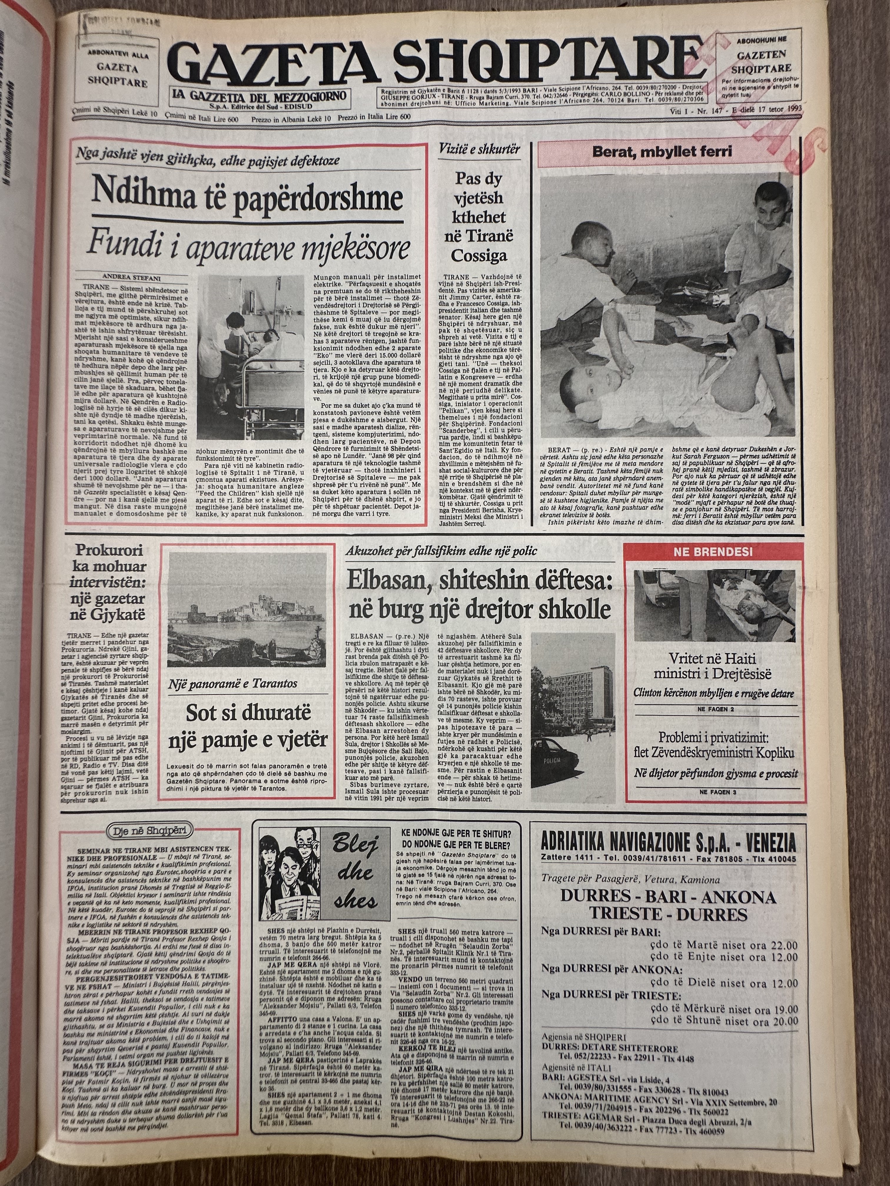 Gazeta Shqiptare 1993-10-17