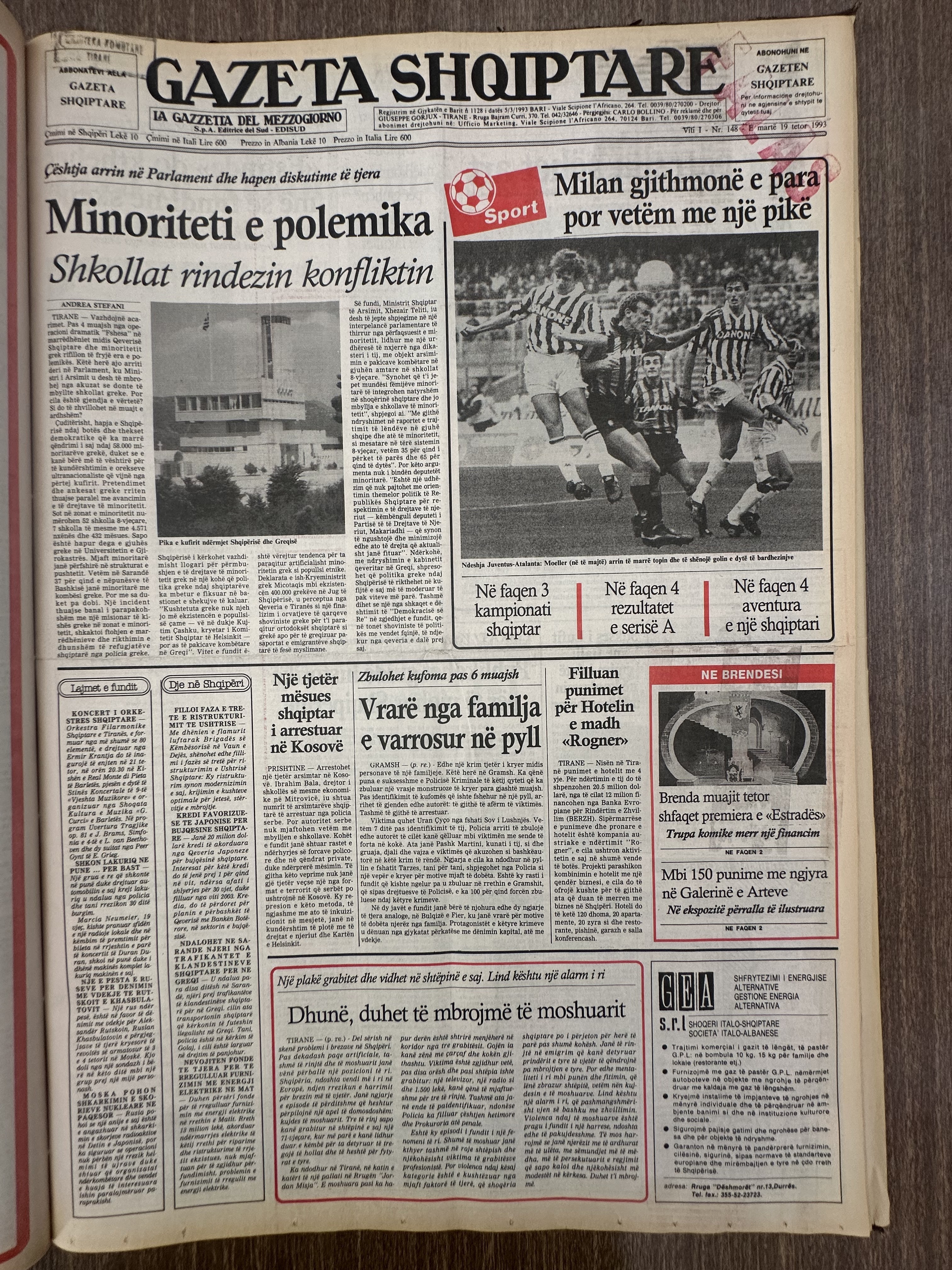 Gazeta Shqiptare 1993-10-19