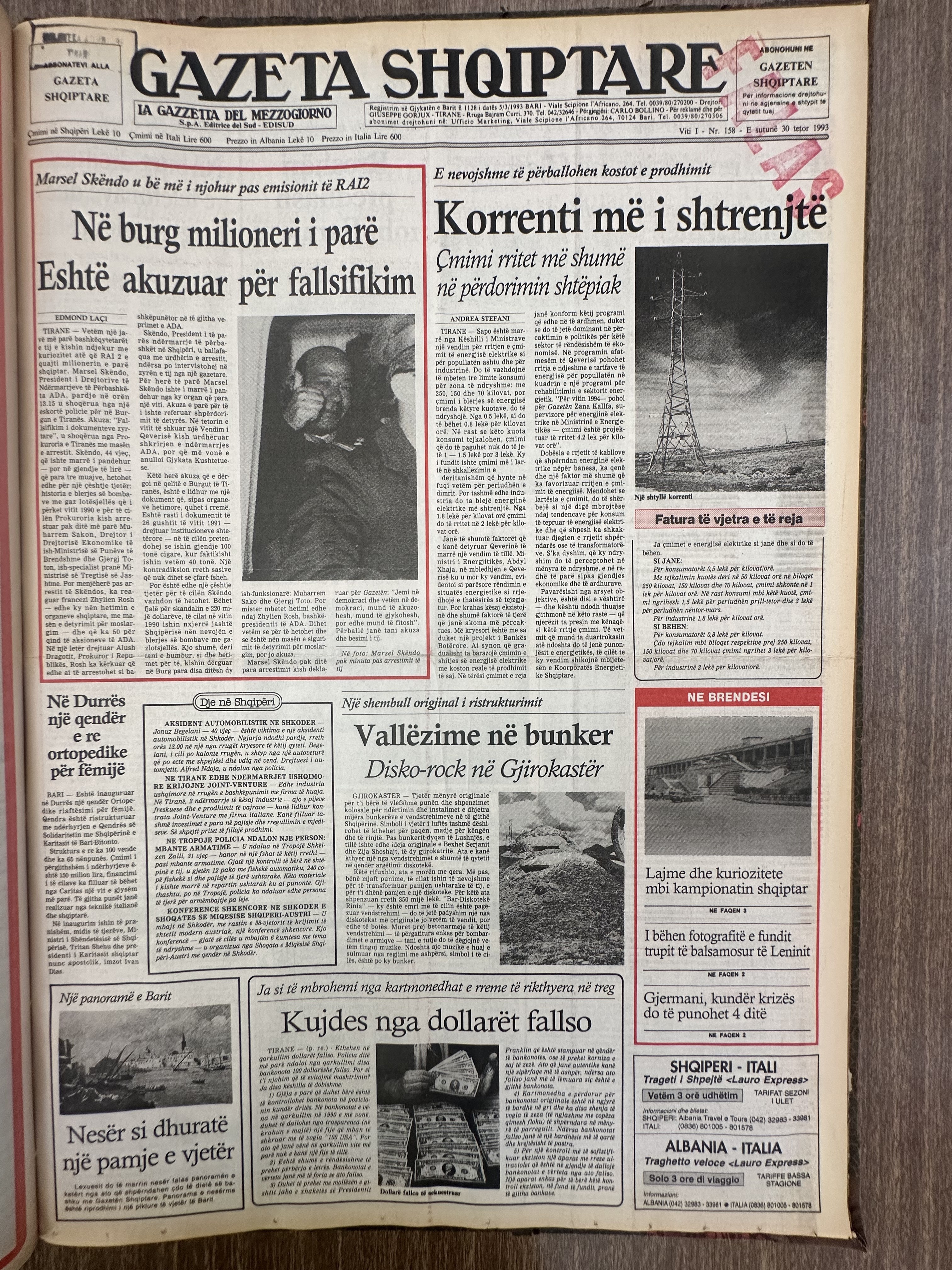 Gazeta Shqiptare 1993-10-30