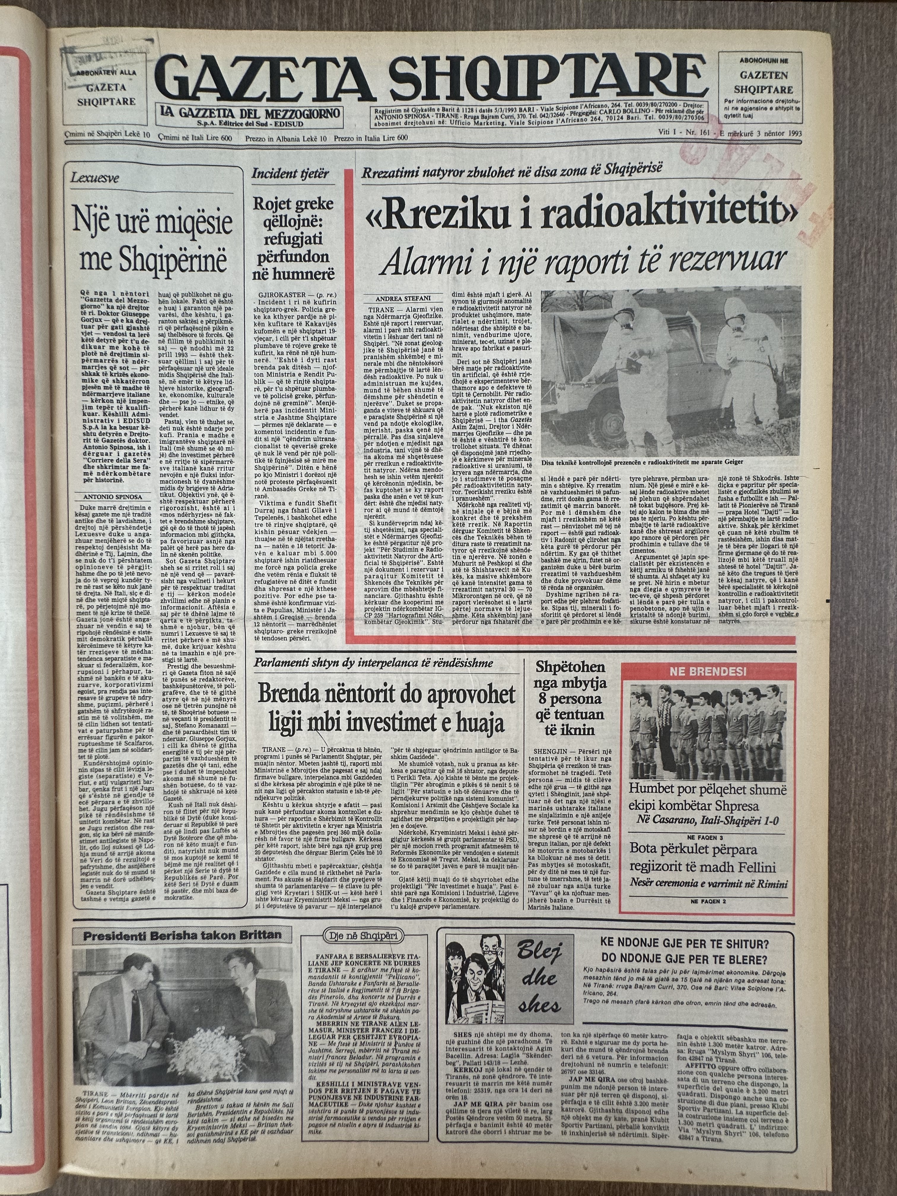Gazeta Shqiptare 1993-05-03