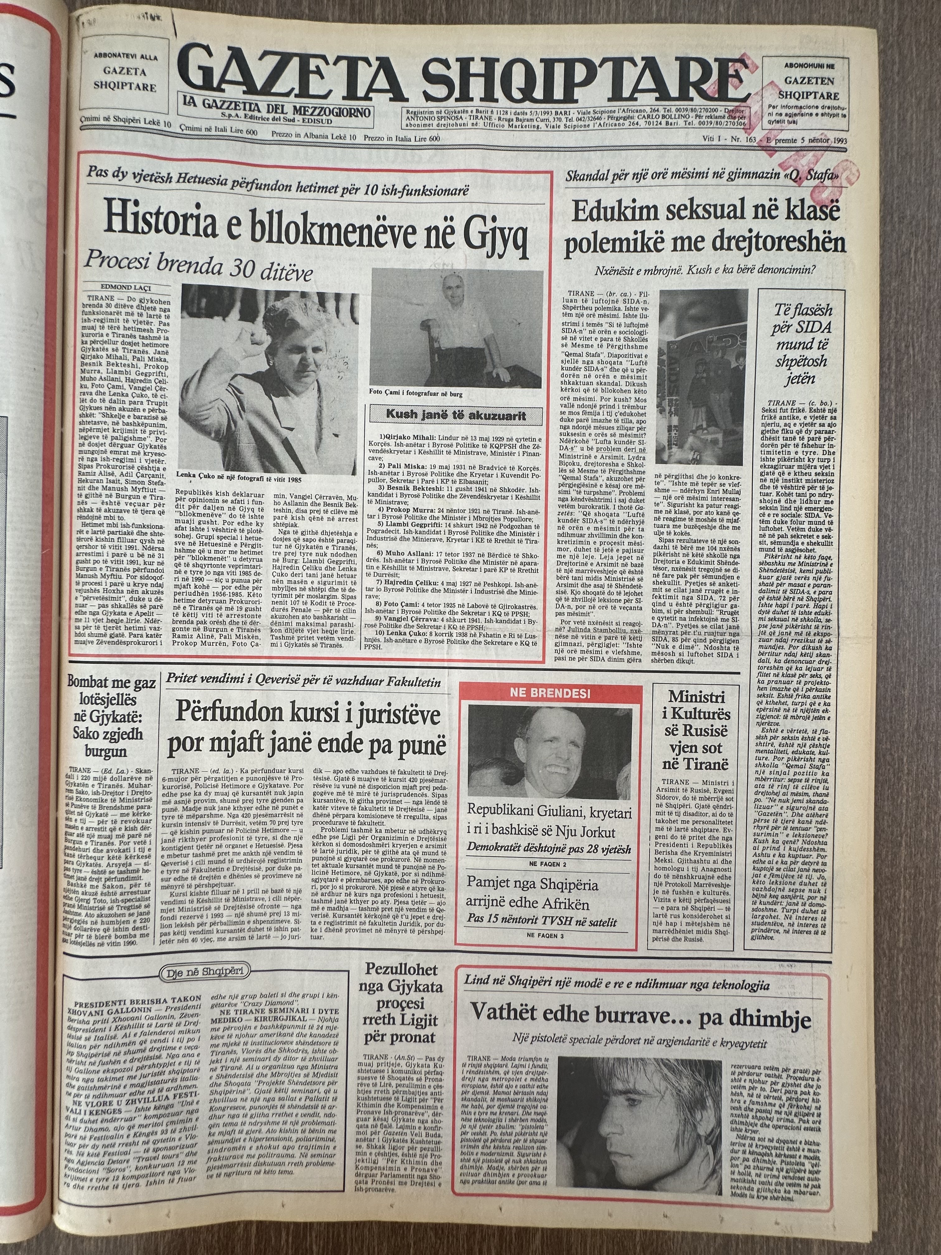 Gazeta Shqiptare 1993-03-05