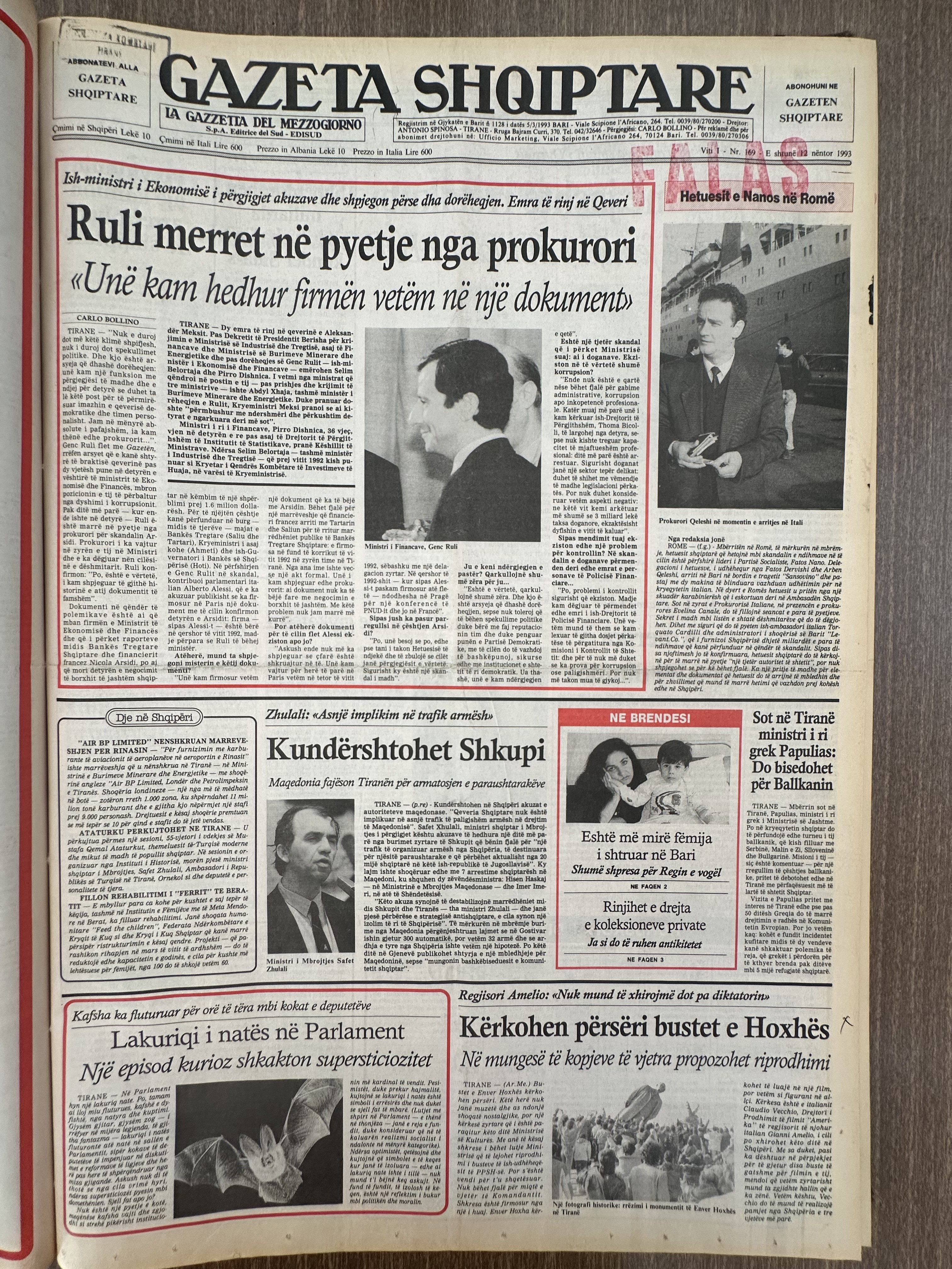 Gazeta Shqiptare 1993-06-12