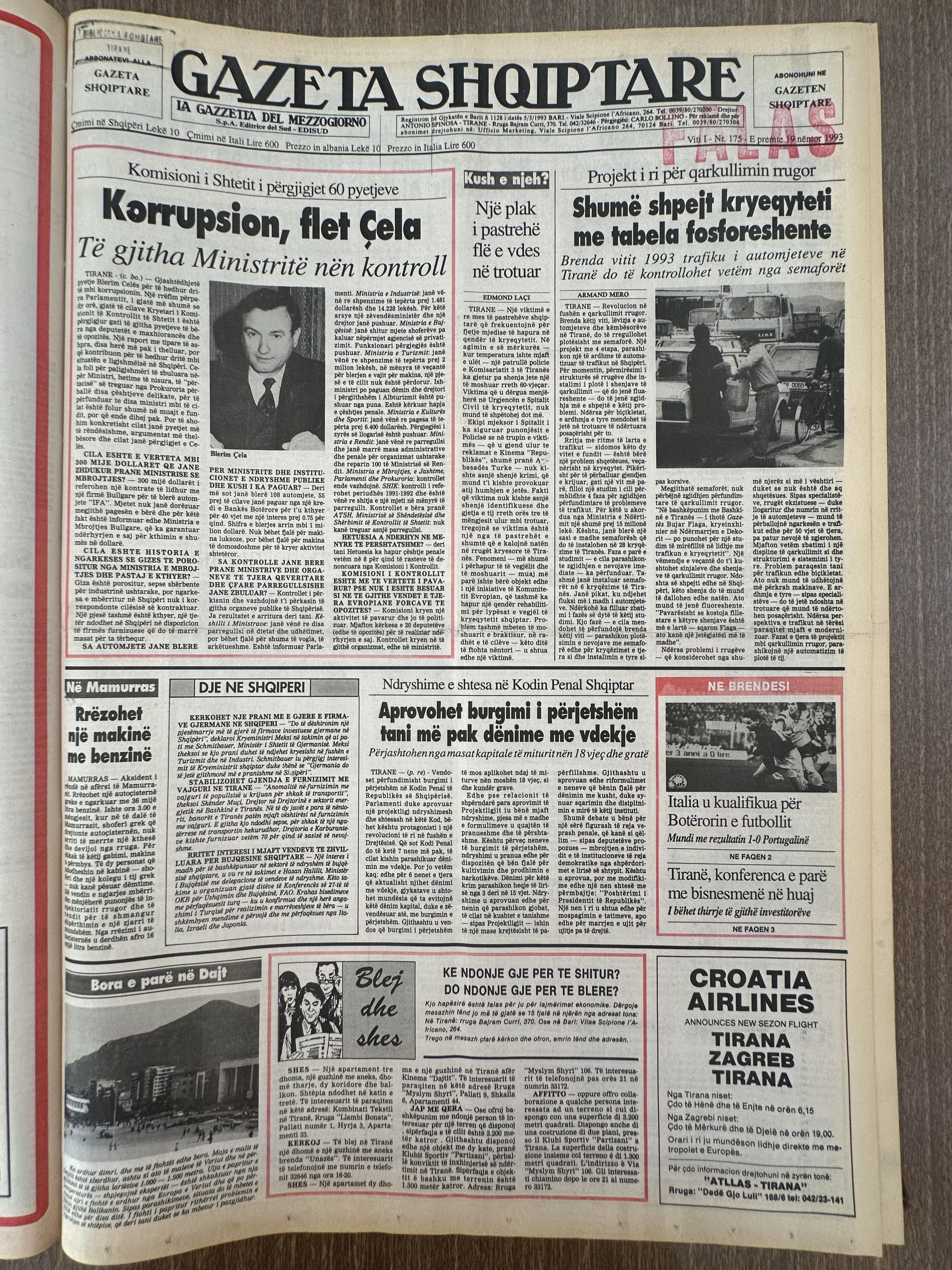 Gazeta Shqiptare 1993-03-19